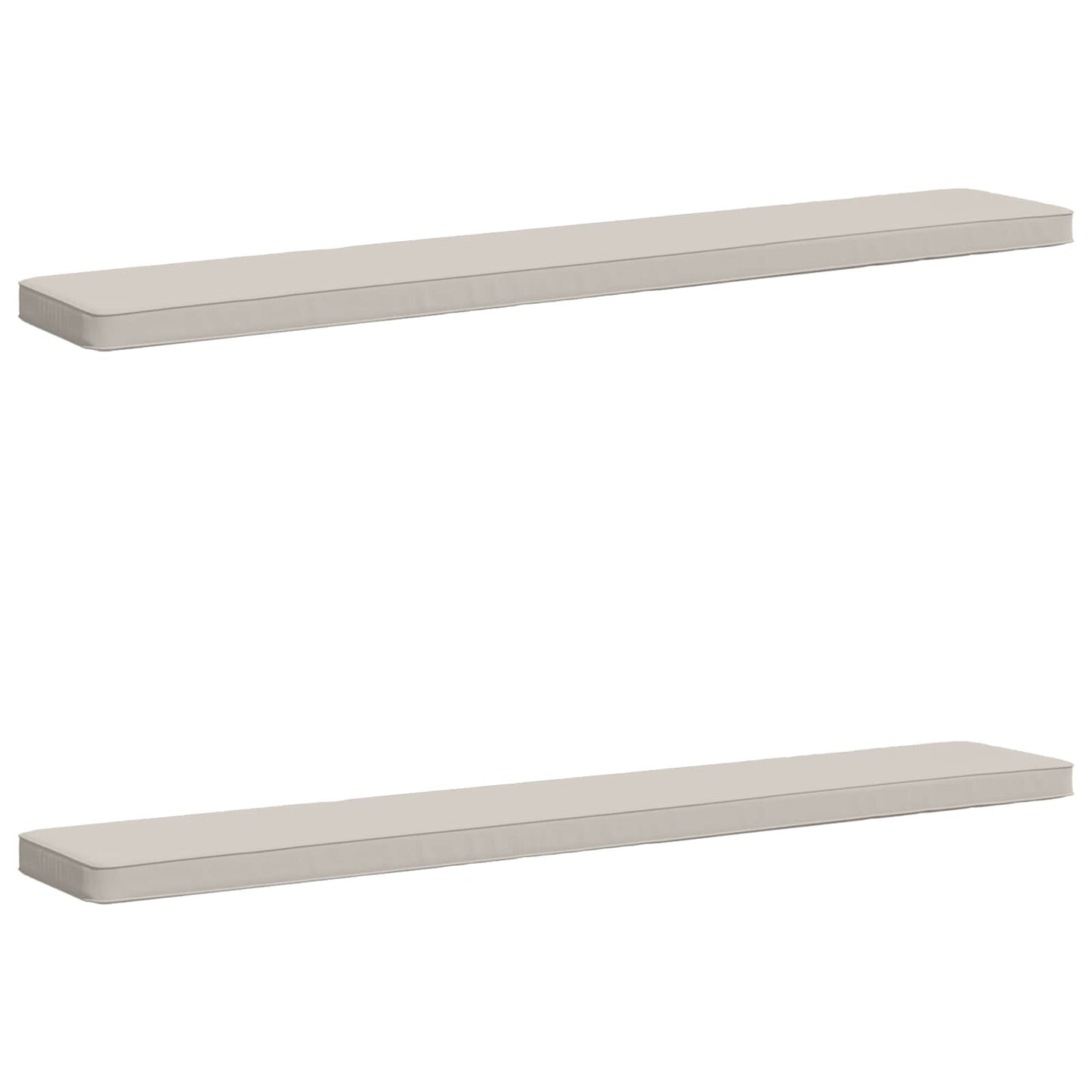 vidaXL Μαξιλάρια Πάγκου 2 Τεμαχίων VUGHT 2 pcs 100% Πολυεστέρας Λευκό