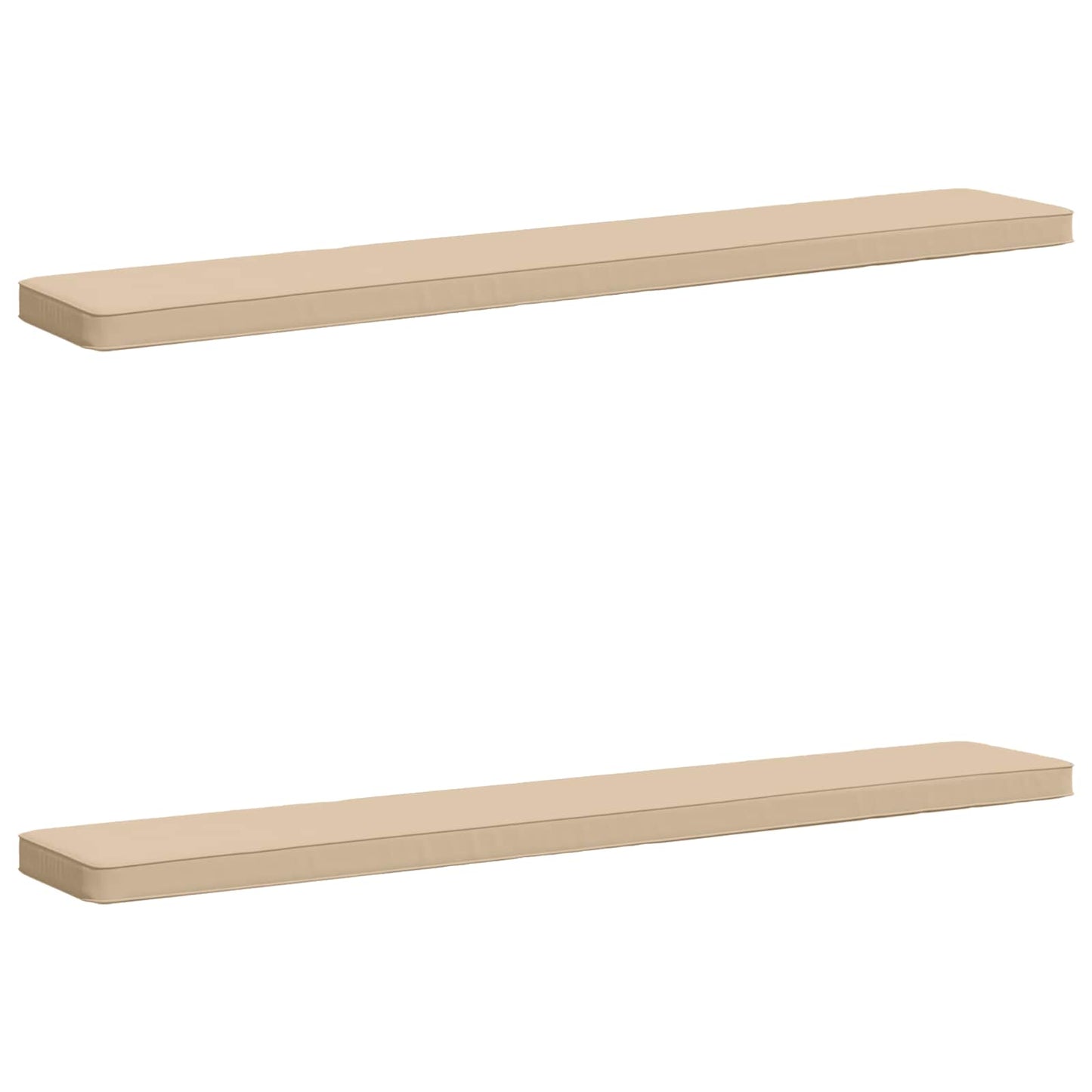 vidaXL Μαξιλάρια Πάγκου 2 Τεμαχίων VUGHT 2 pcs 100% Πολυεστέρας Κρεμ