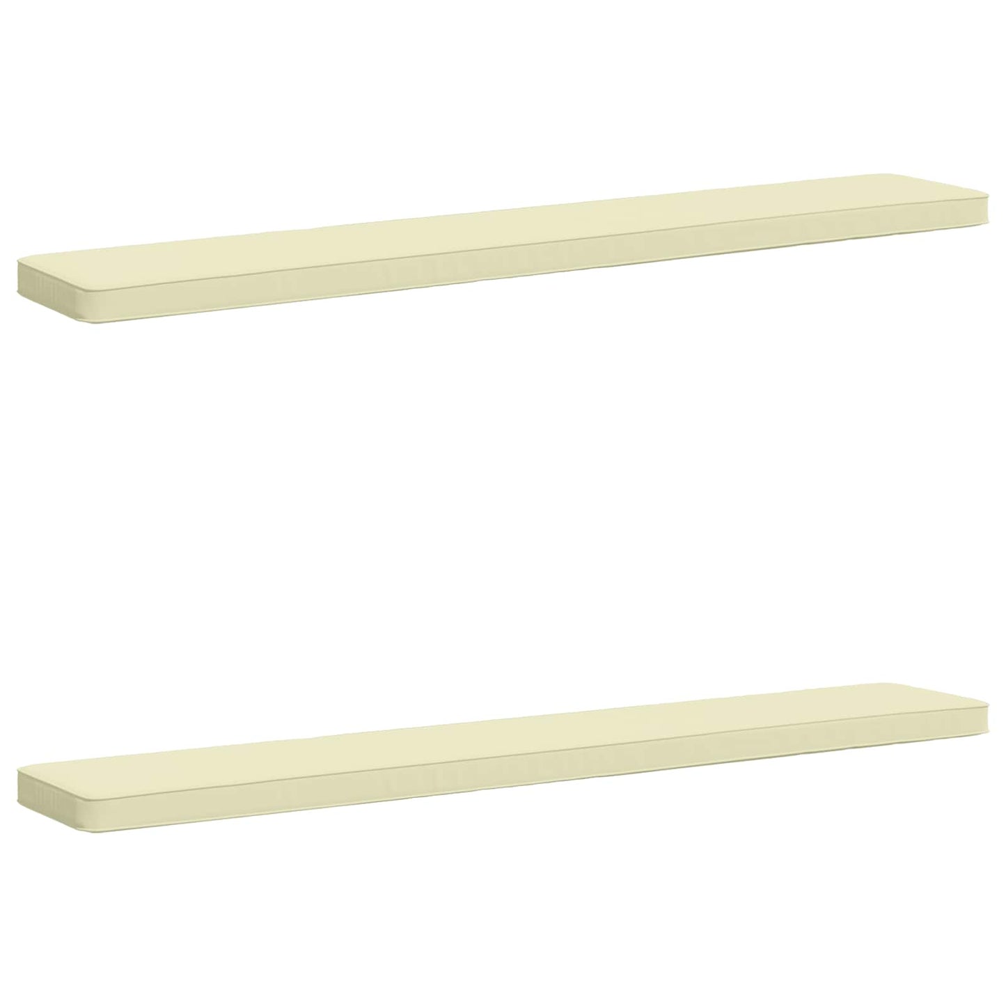 vidaXL Μαξιλάρια Πάγκου 2 Τεμαχίων VUGHT 2 pcs 100% Πολυεστέρας Κρεμ