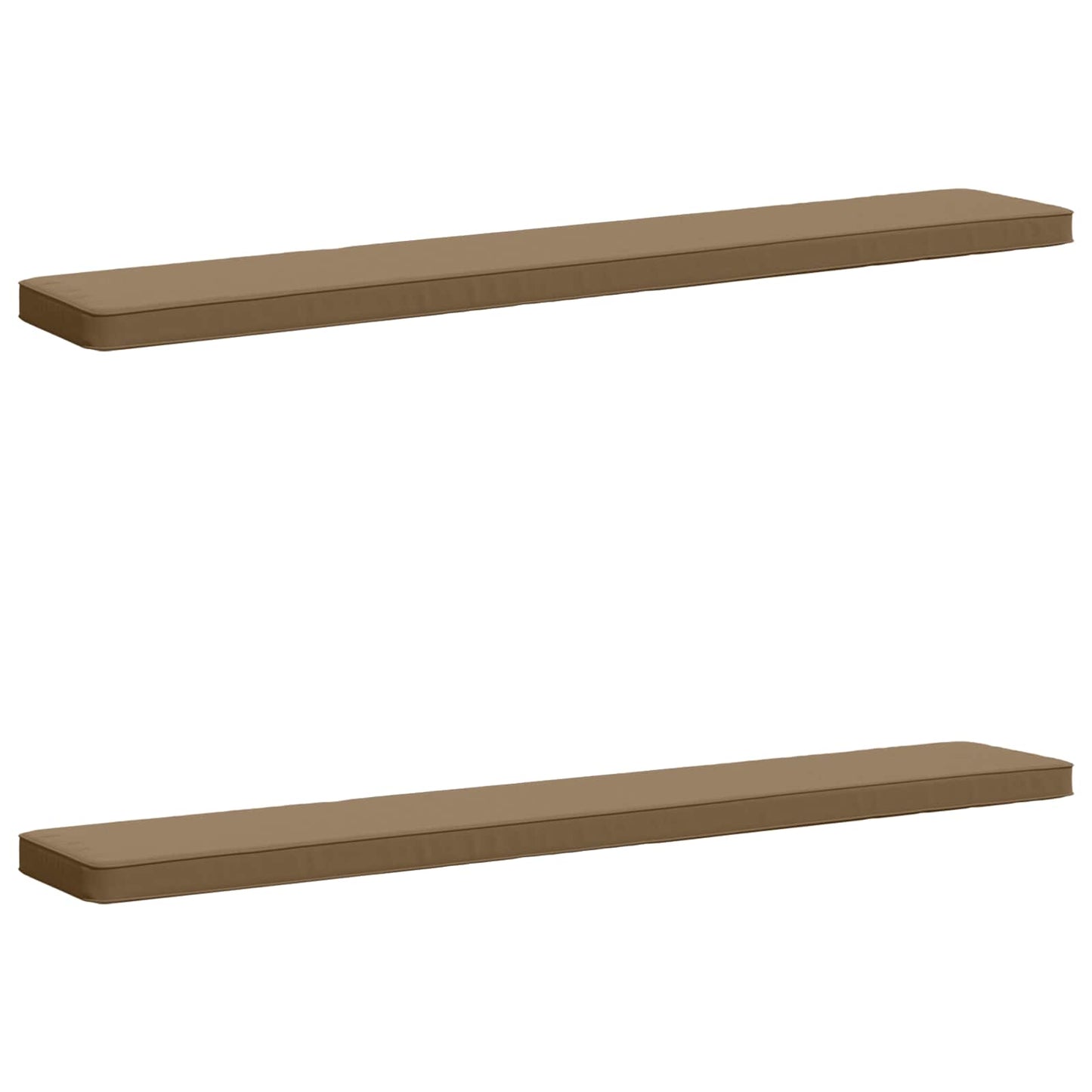 vidaXL Μαξιλάρια Πάγκου 2 Τεμαχίων VUGHT 2 pcs 100% Πολυεστέρας Taupe
