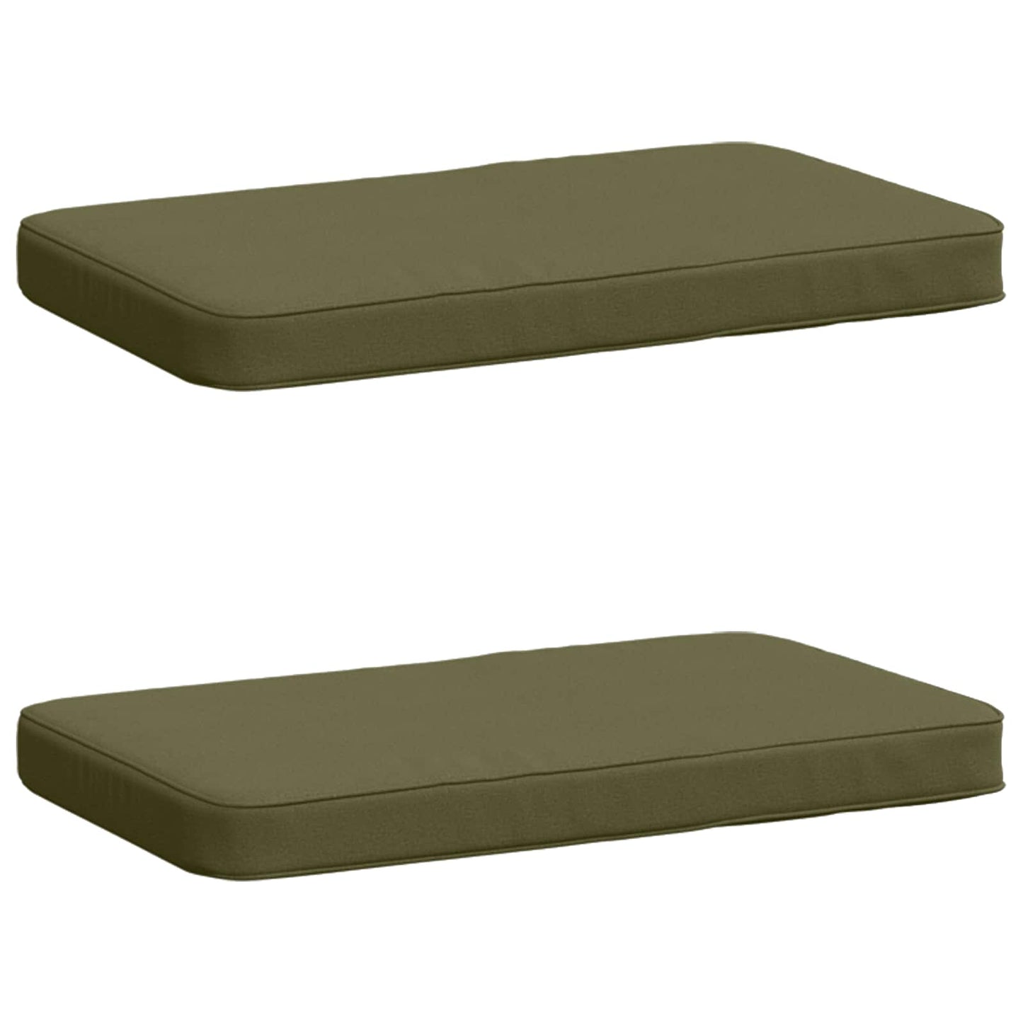 vidaXL Μαξιλάρια Πάγκου 2 Τεμαχίων VUGHT 2 pcs 100% Πολυεστέρας Λαδί