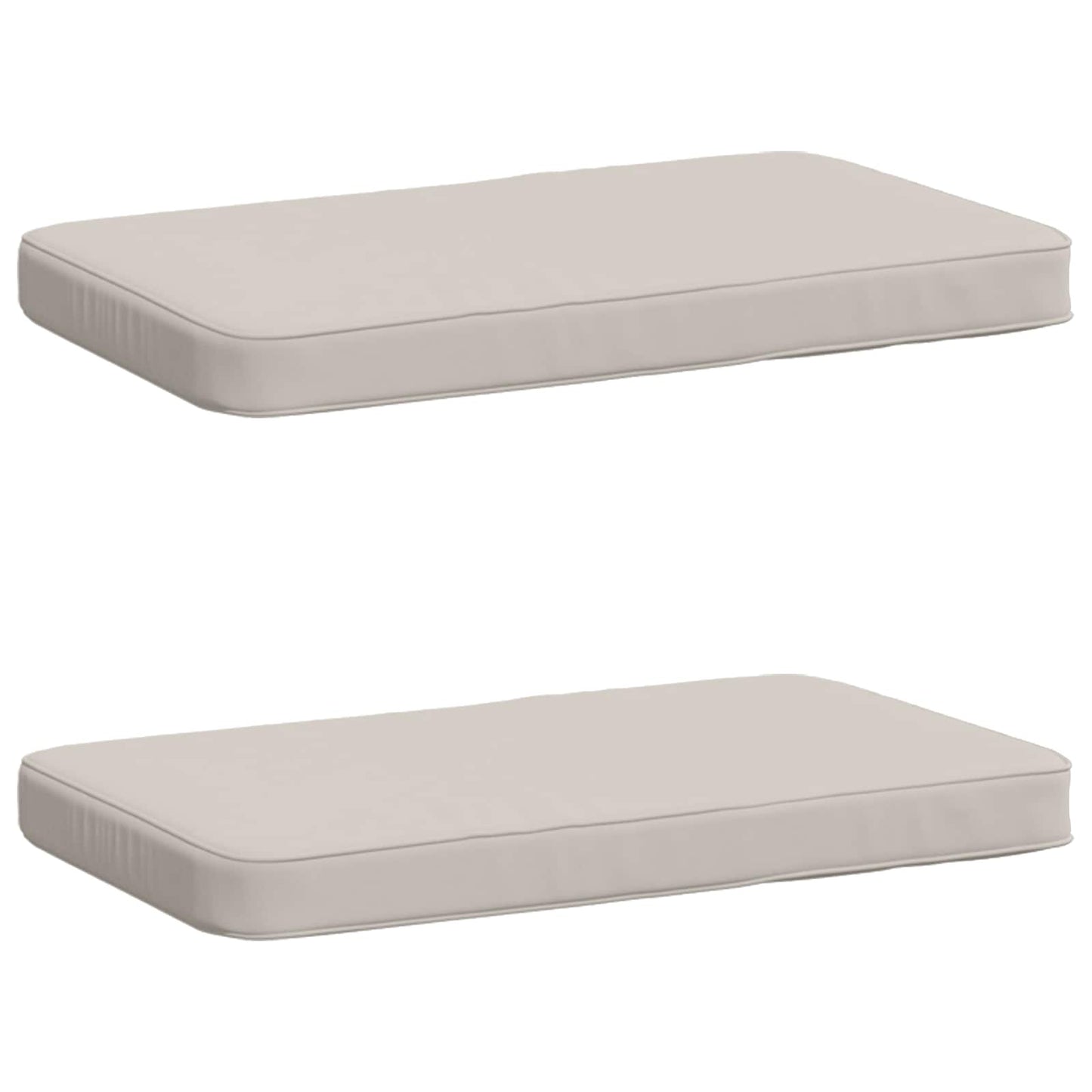 vidaXL Μαξιλάρια Πάγκου 2 Τεμαχίων VUGHT 2 pcs 100% Πολυεστέρας Λευκό