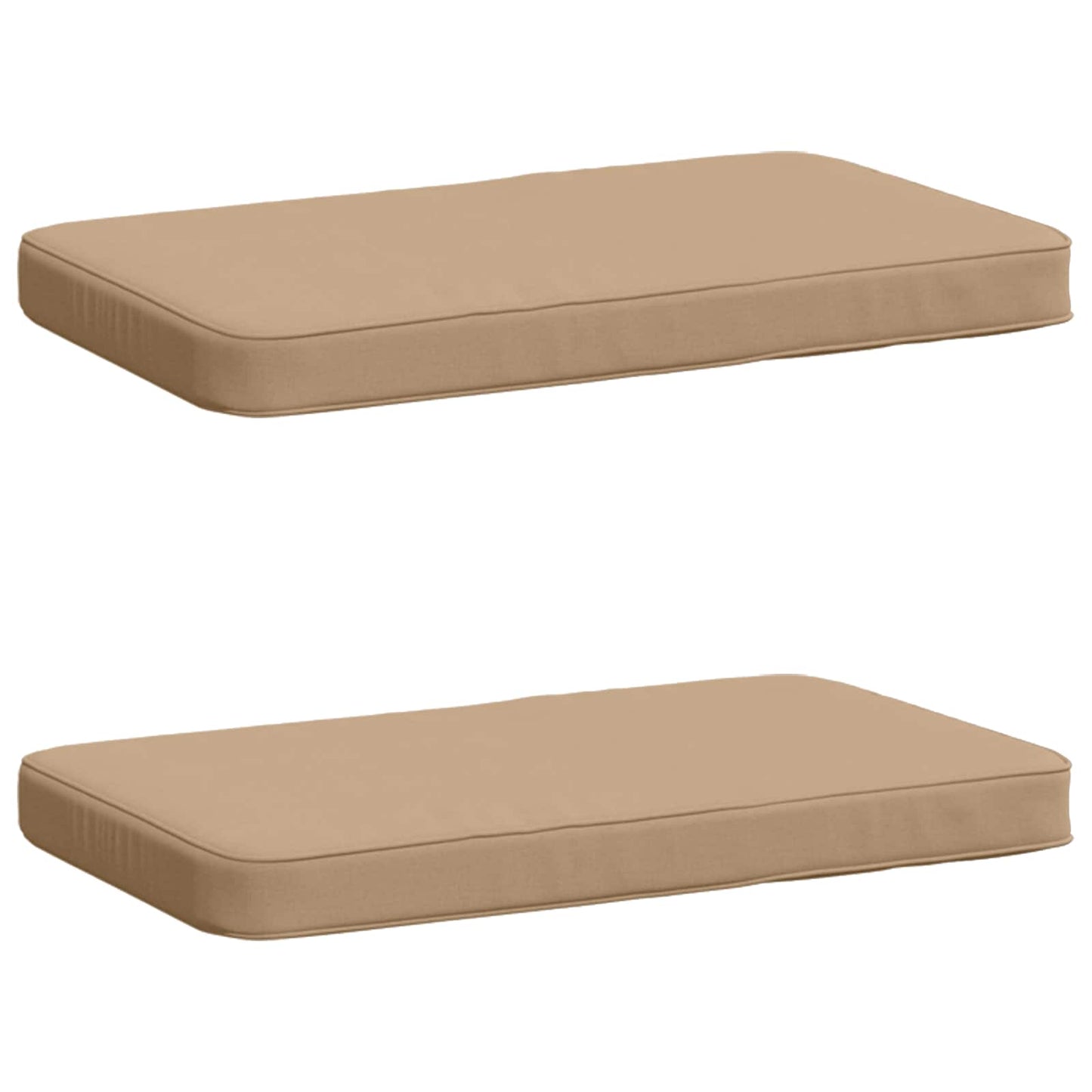 vidaXL Μαξιλάρια Πάγκου 2 Τεμαχίων VUGHT 2 pcs 100% Πολυεστέρας Άμμος