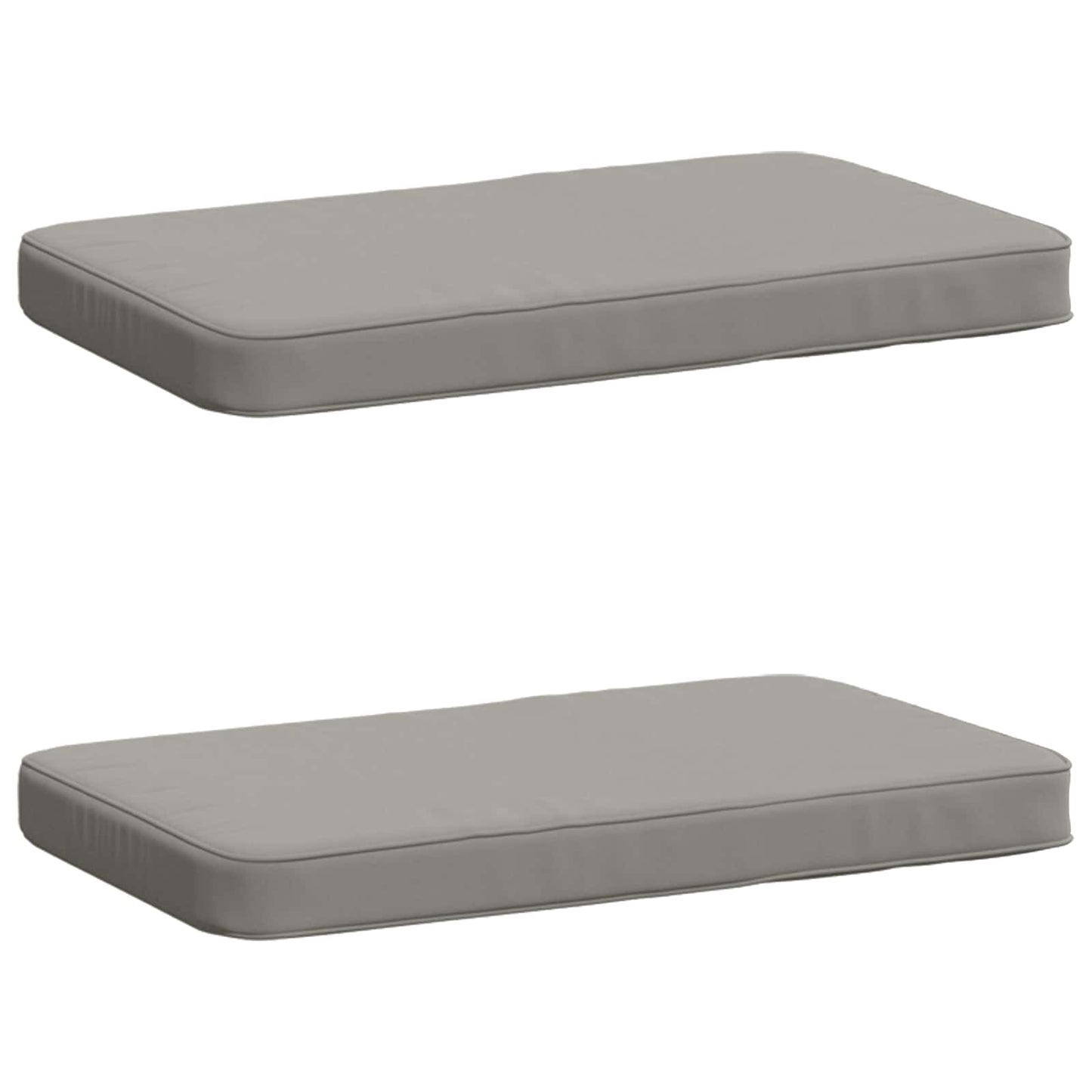 vidaXL Μαξιλάρια Πάγκου 2 Τεμαχίων VUGHT 2 pcs 100% Πολυεστέρας Γκρι