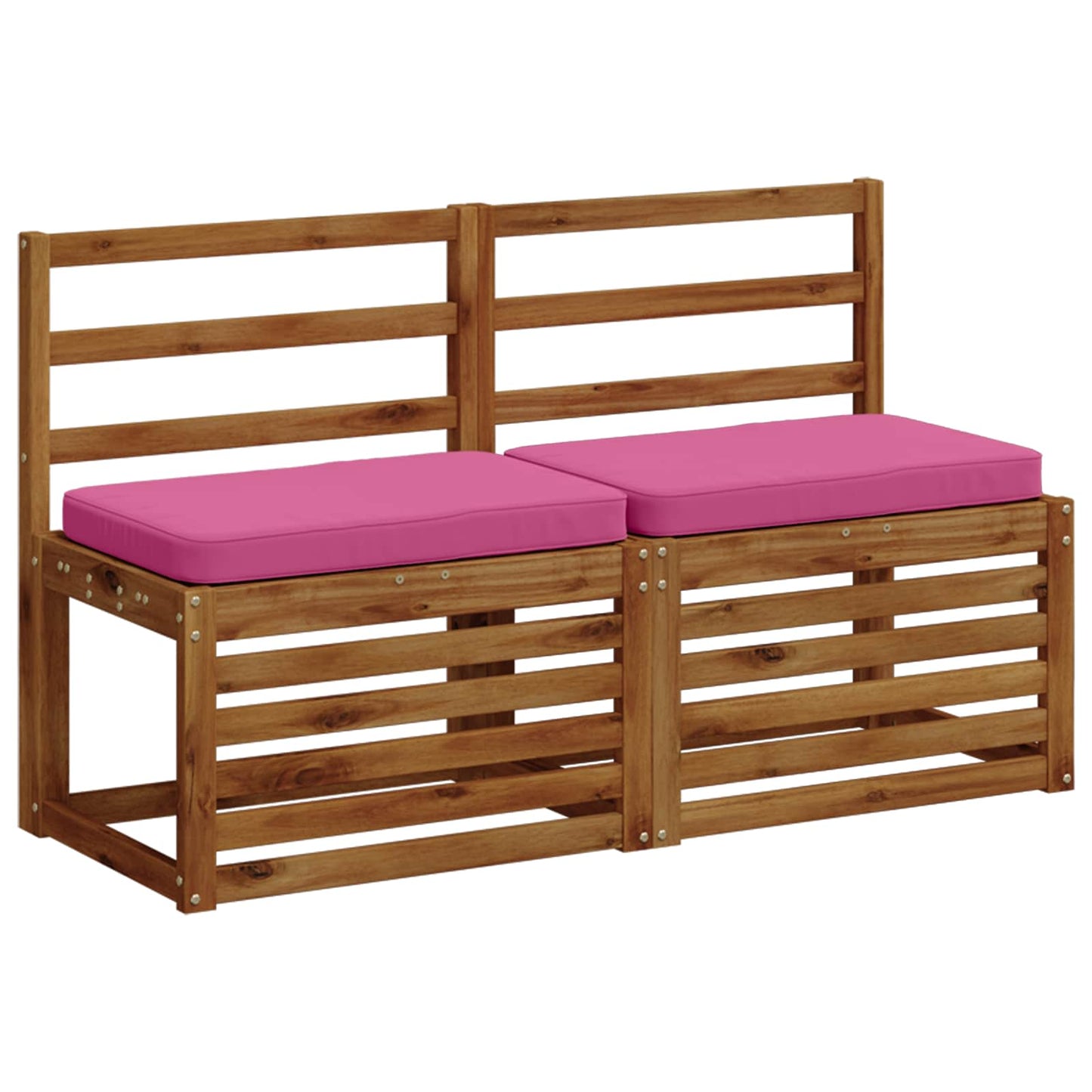 vidaXL Μαξιλάρια Πάγκου 2 Τεμαχίων VUGHT 2 pcs 100% Πολυεστέρας Ροζ