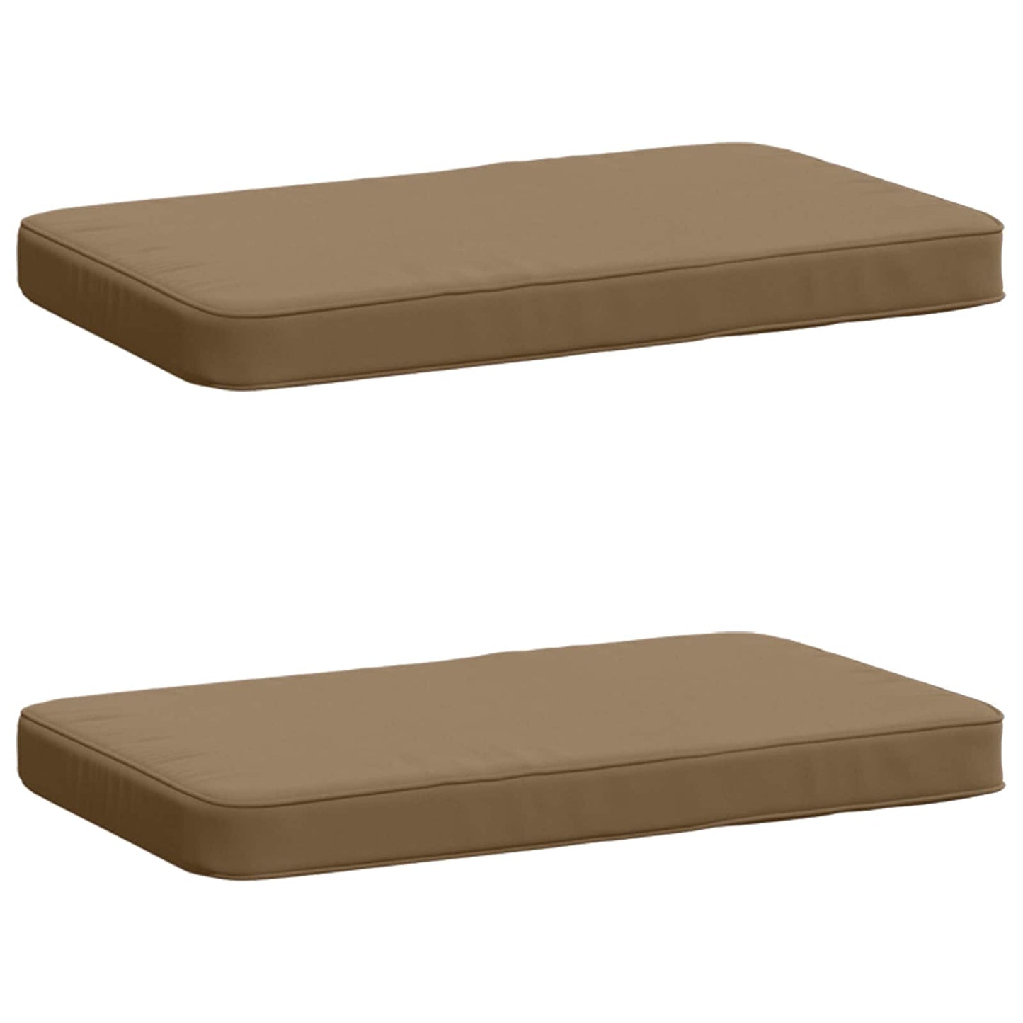 vidaXL Μαξιλάρια Πάγκου 2 Τεμαχίων VUGHT 2 pcs 100% Πολυεστέρας Taupe