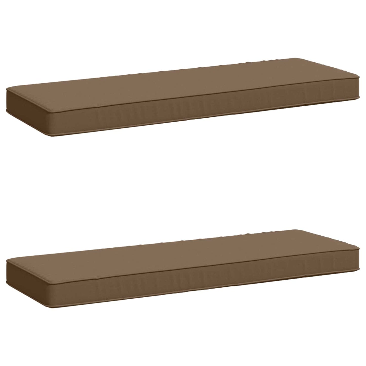 vidaXL Μαξιλάρια Πάγκου 2 Τεμαχίων VUGHT 2 pcs 100% Πολυεστέρας Taupe