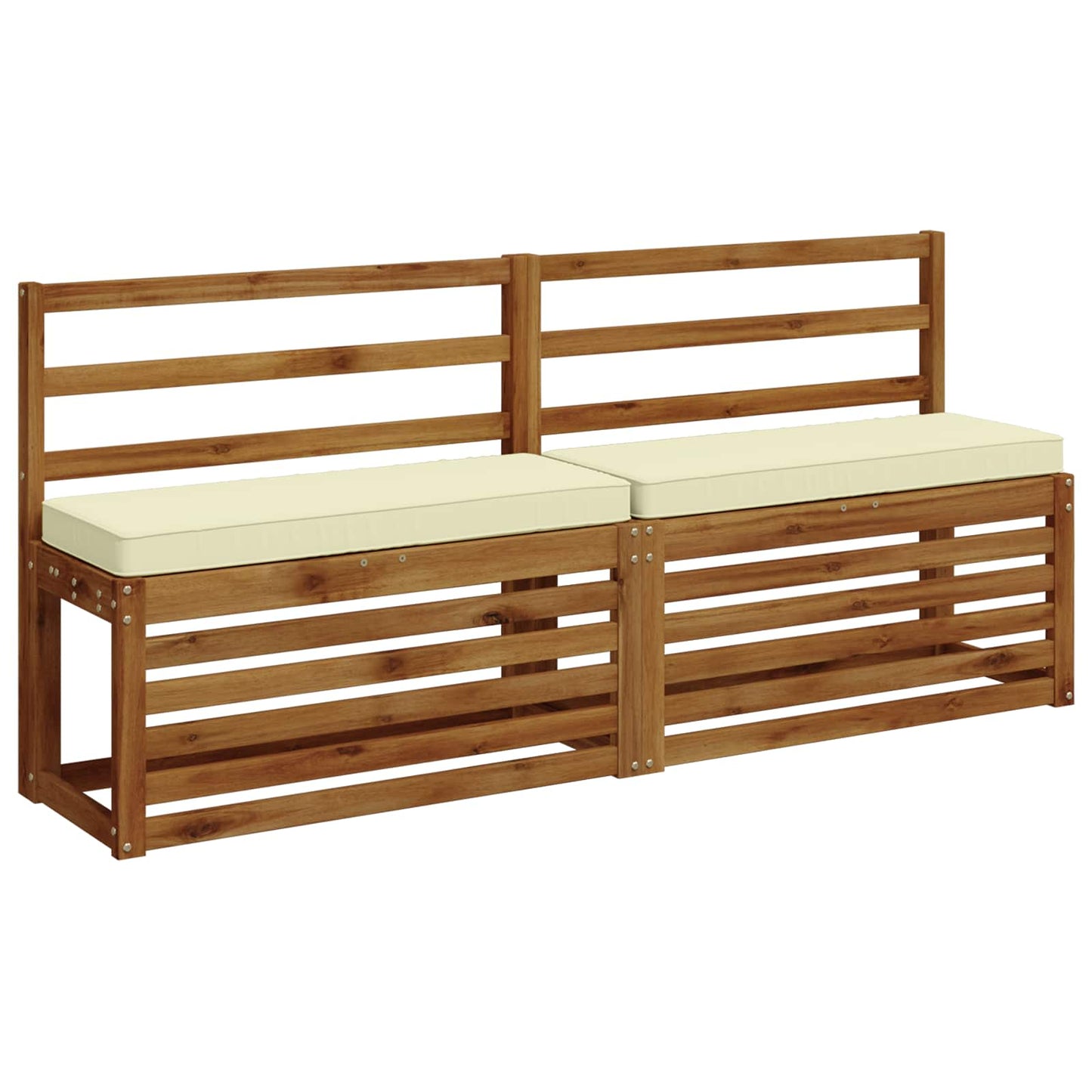 vidaXL Μαξιλάρια Πάγκου 2 Τεμαχίων VUGHT 2 pcs 100% Πολυεστέρας Κρεμ