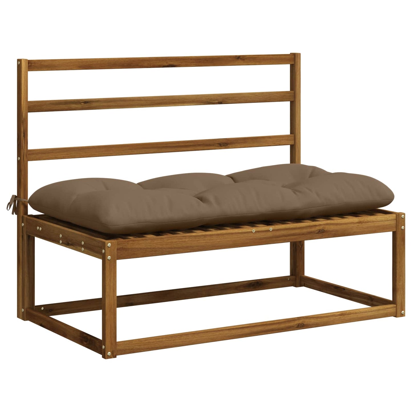 vidaXL Μαξιλάρι πάγκου VIANEN 100% Πολυεστέρας Taupe 100 x 60 x 12 εκ