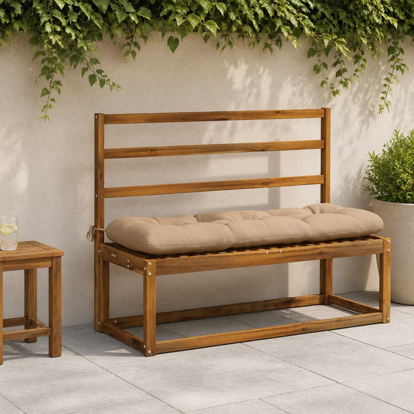 vidaXL Μαξιλάρι πάγκου VIANEN 100% Πολυεστέρας Άμμος 100 x 40 x 12 εκ