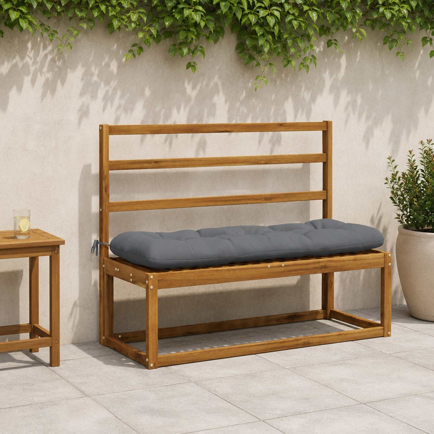 vidaXL Μαξιλάρι πάγκου VIANEN 100% Πολυεστέρας Μπλε 110 x 40 x 12 εκ