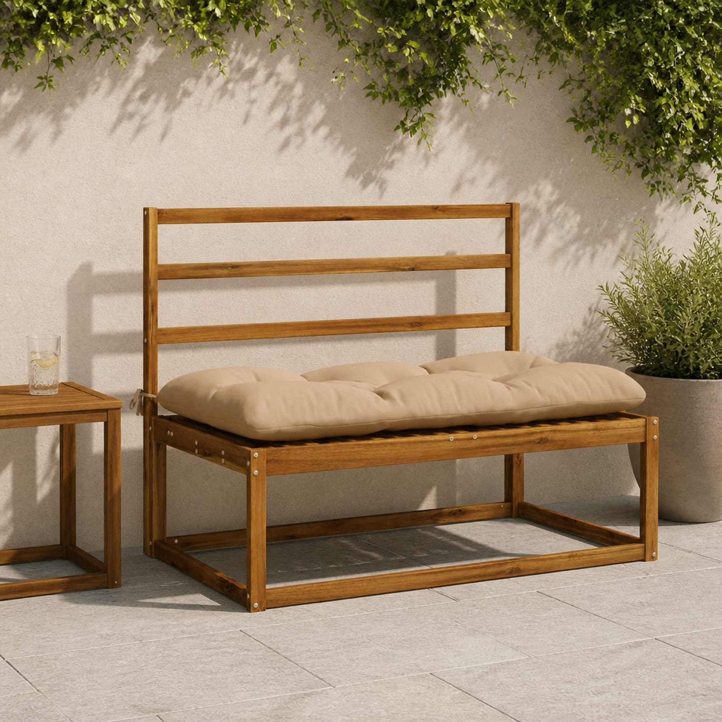 vidaXL Μαξιλάρι πάγκου VIANEN 100% Πολυεστέρας Άμμος 110 x 60 x 12 εκ