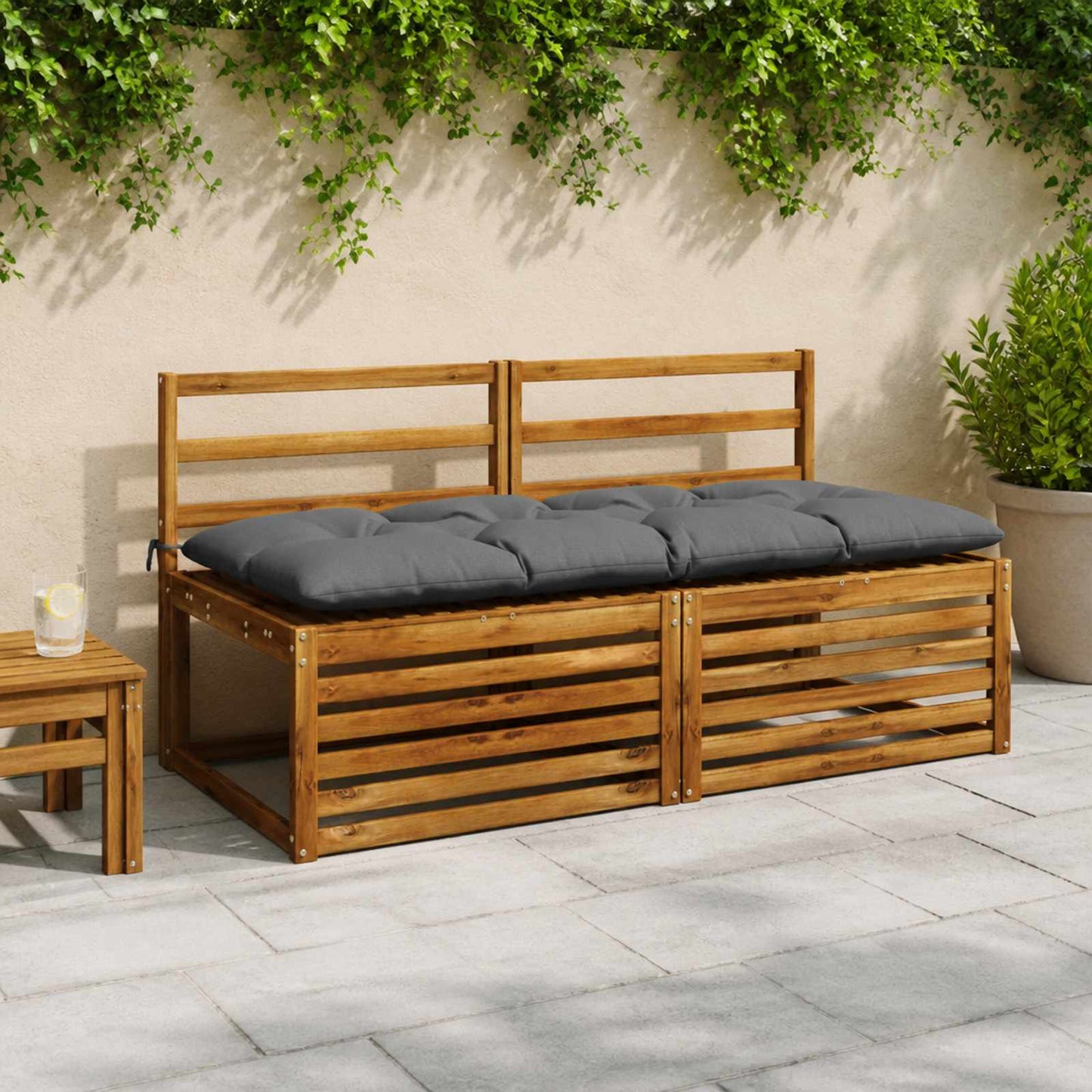 vidaXL Μαξιλάρι πάγκου VIANEN 100% Πολυεστέρας Μπλε 160 x 60 x 12 εκ.