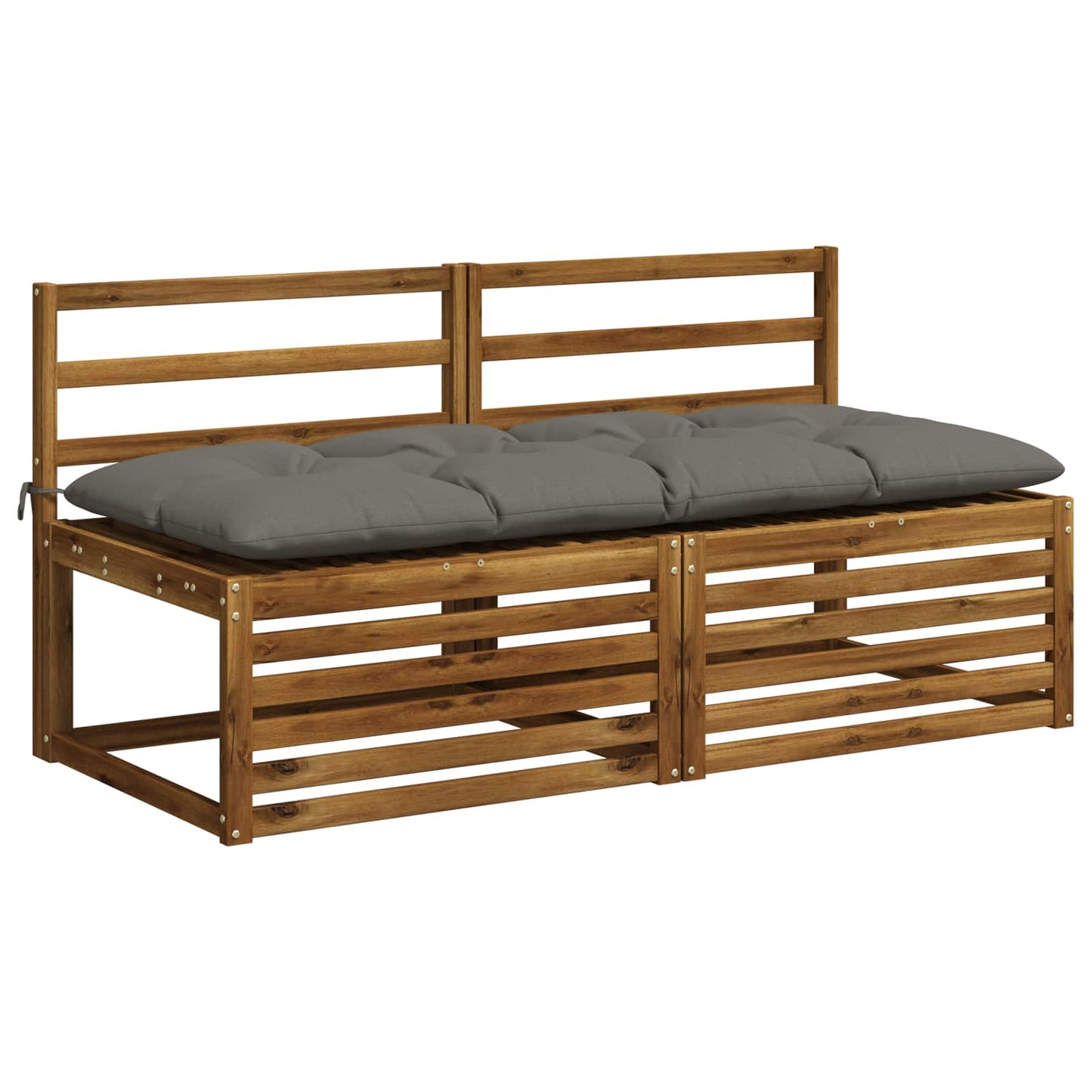 vidaXL Μαξιλάρι πάγκου VIANEN 100% Πολυεστέρας Γκρι 150 x 60 x 12 εκ