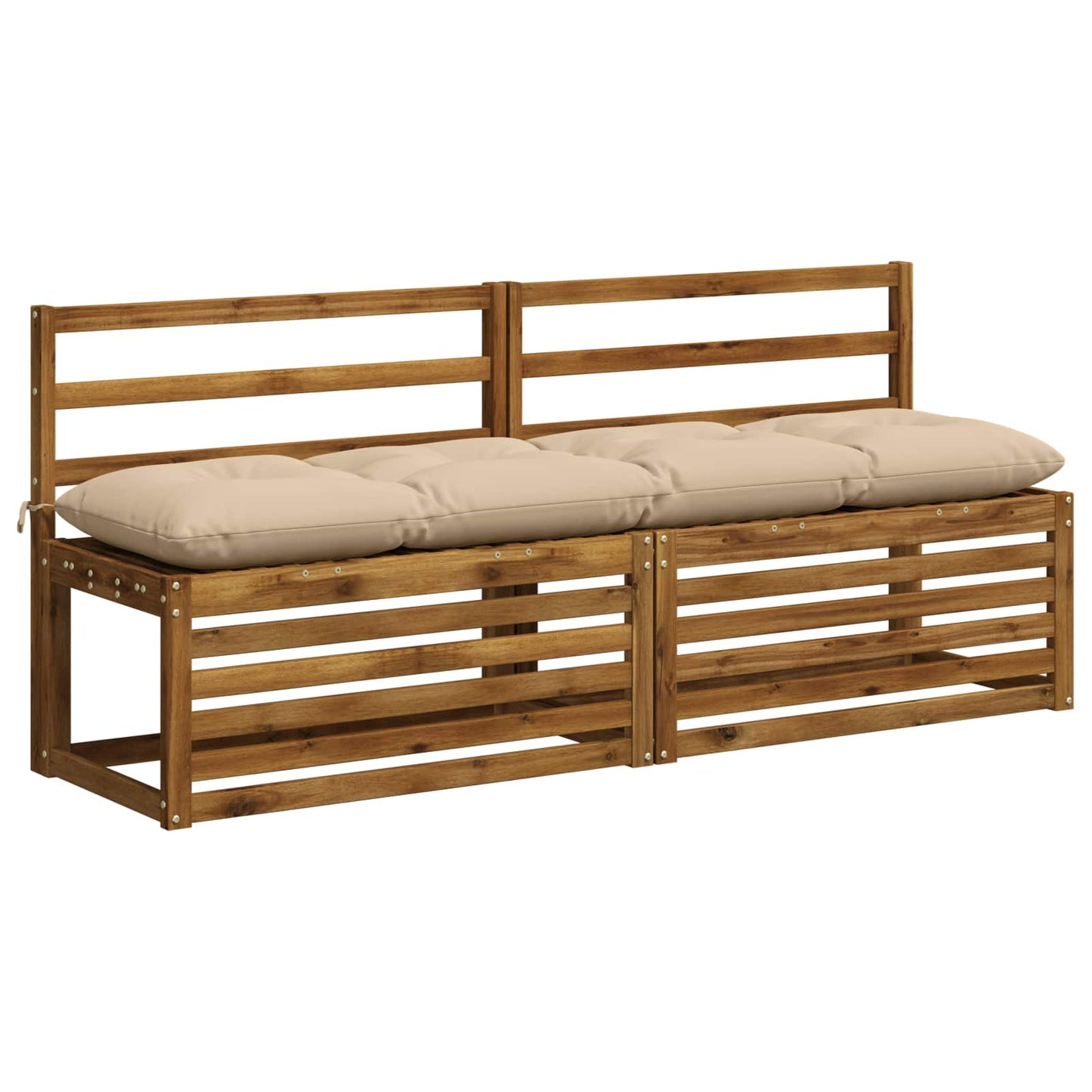 vidaXL Μαξιλάρι πάγκου VIANEN 100% Πολυεστέρας Κρεμ 160 x 40 x 12 εκ