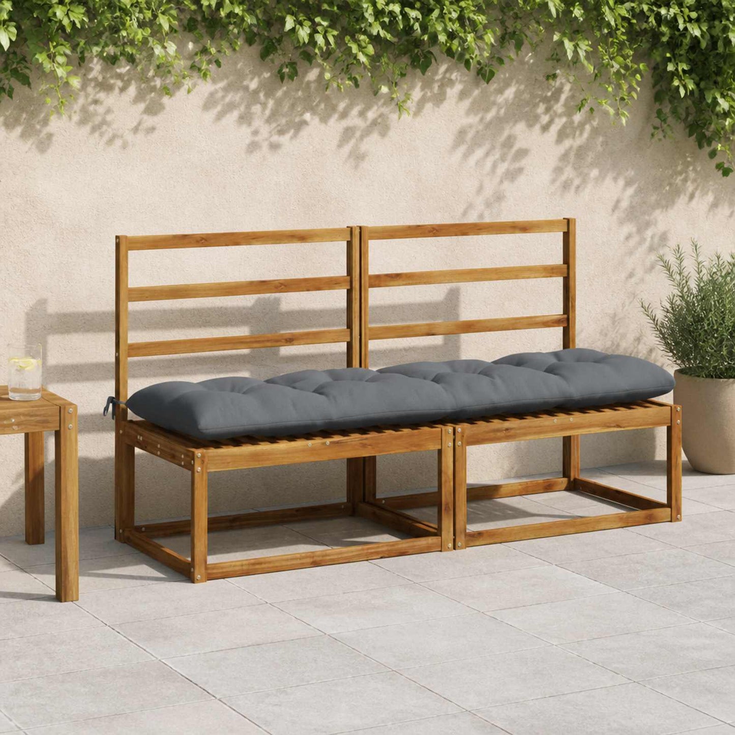 vidaXL Μαξιλάρι πάγκου VIANEN 100% Πολυεστέρας Μπλε 160 x 50 x 12 εκ