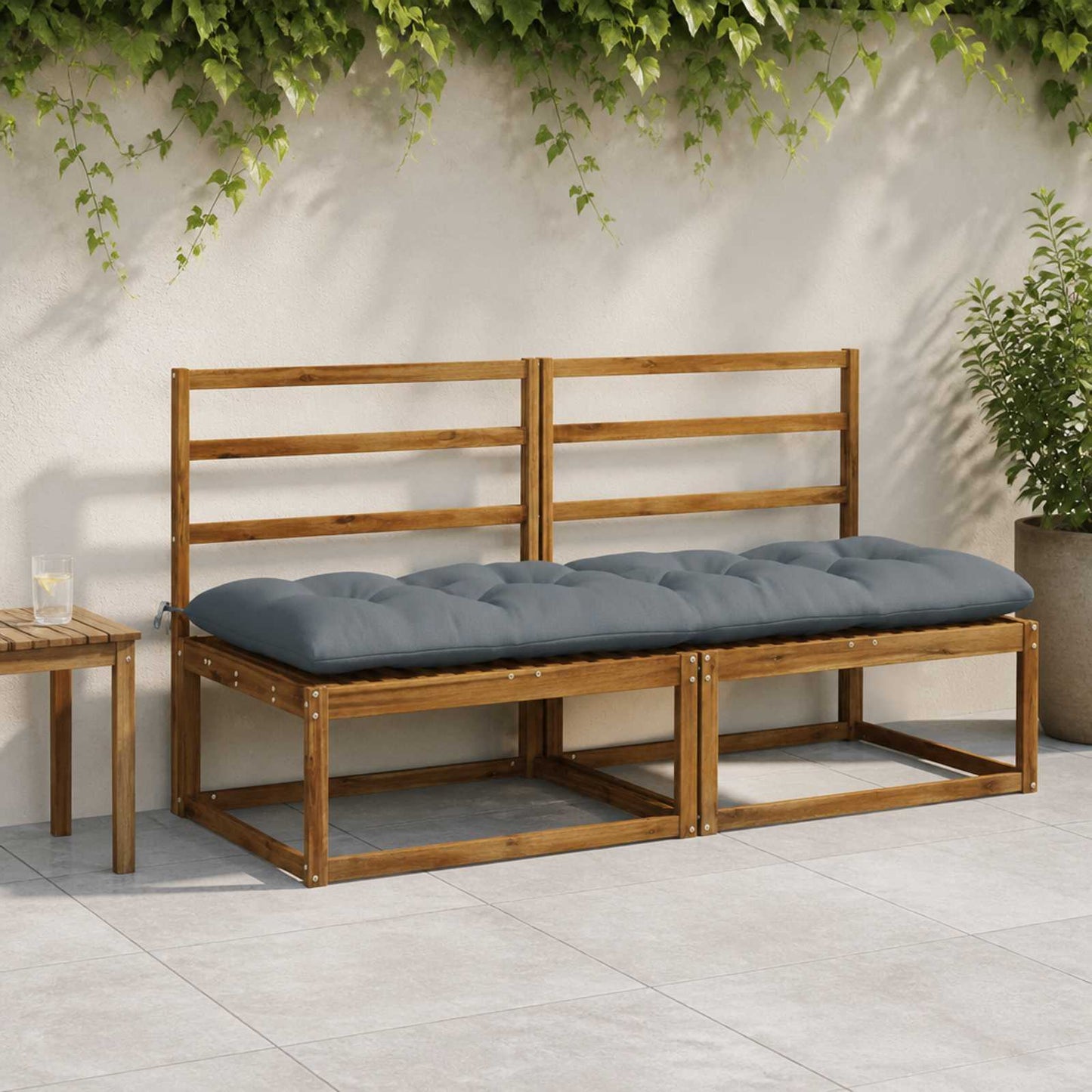 vidaXL Μαξιλάρι πάγκου VIANEN 100% Πολυεστέρας Μπλε 170 x 60 x 12 εκ