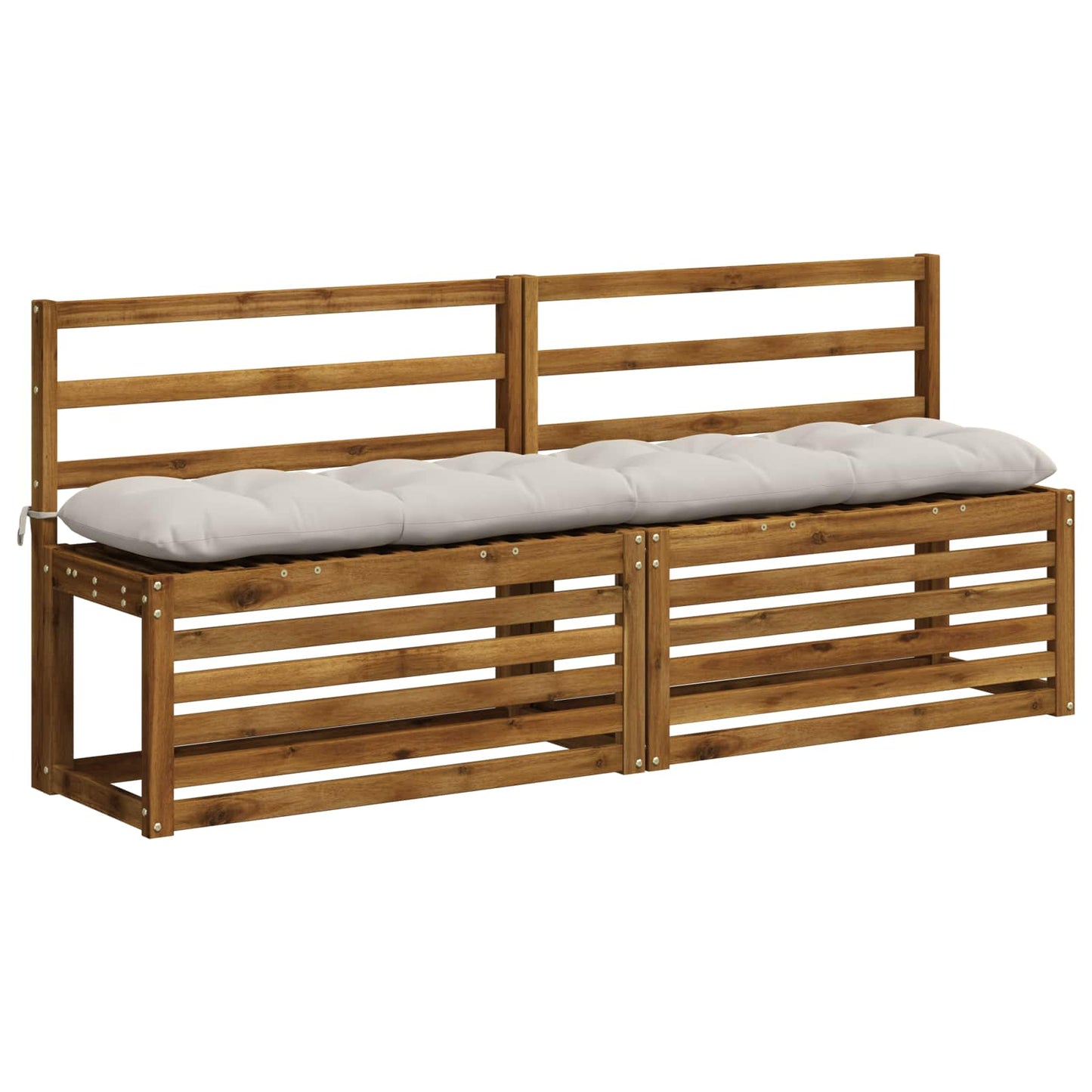 vidaXL Μαξιλάρι πάγκου VIANEN 100% Πολυεστέρας Λευκό 180 x 30 x 12 εκ