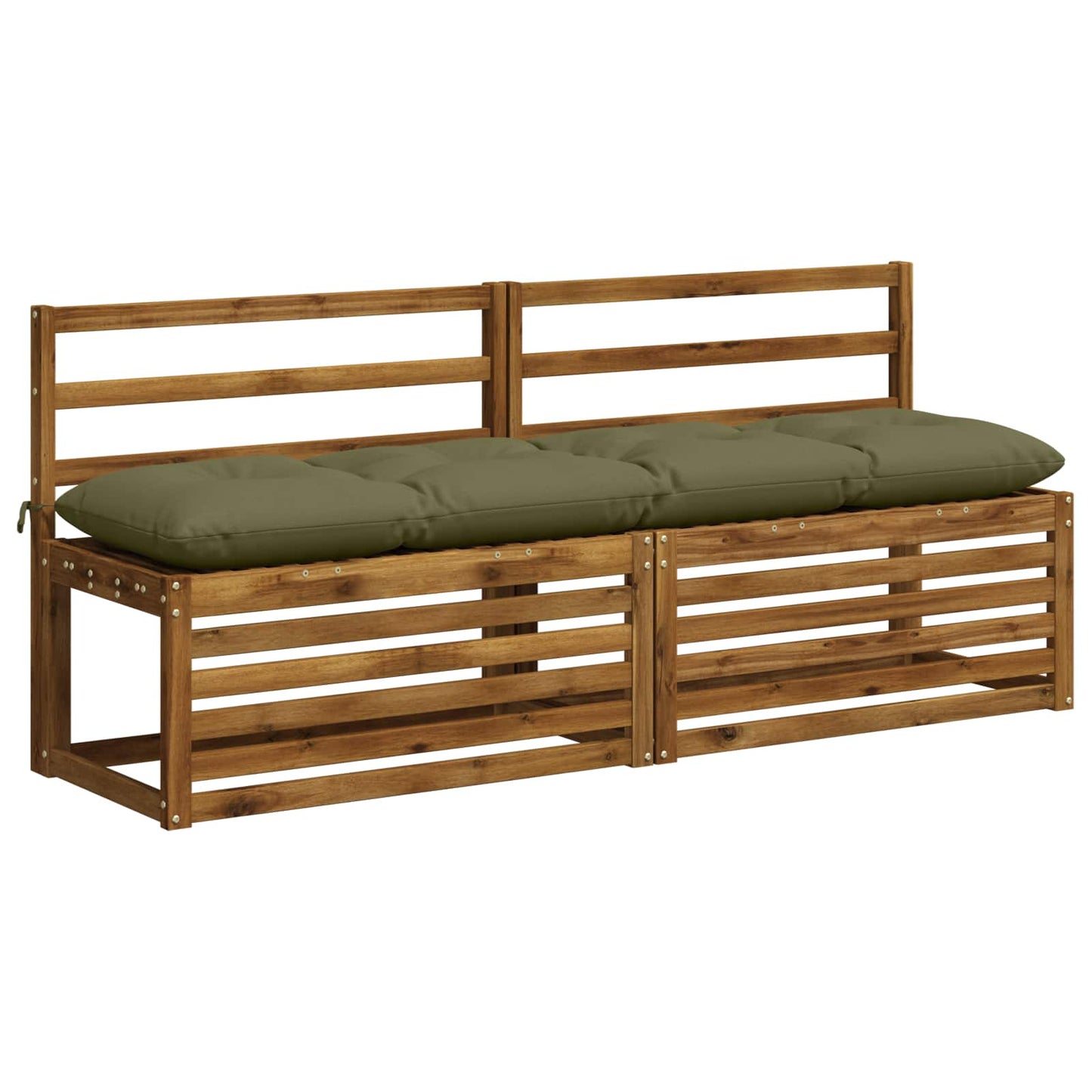 vidaXL Μαξιλάρι πάγκου VIANEN 100% Πολυεστέρας Λαδί 180 x 40 x 12 εκ
