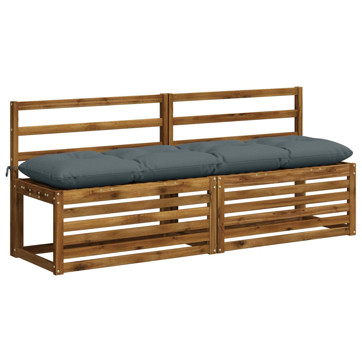 vidaXL Μαξιλάρι πάγκου VIANEN 100% Πολυεστέρας Μπλε 180 x 40 x 12 εκ