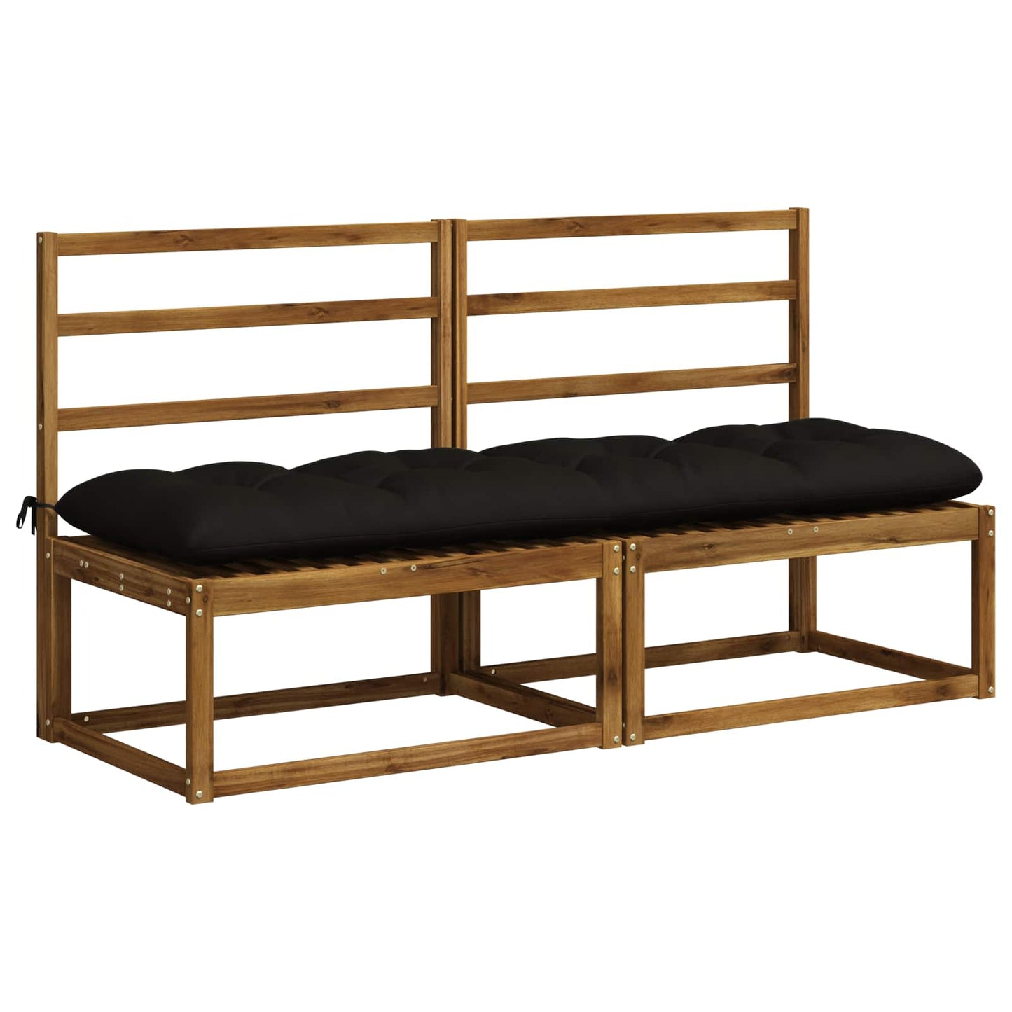vidaXL Μαξιλάρι πάγκου VIANEN 100% Πολυεστέρας Μαύρο 180 x 50 x 12 εκ
