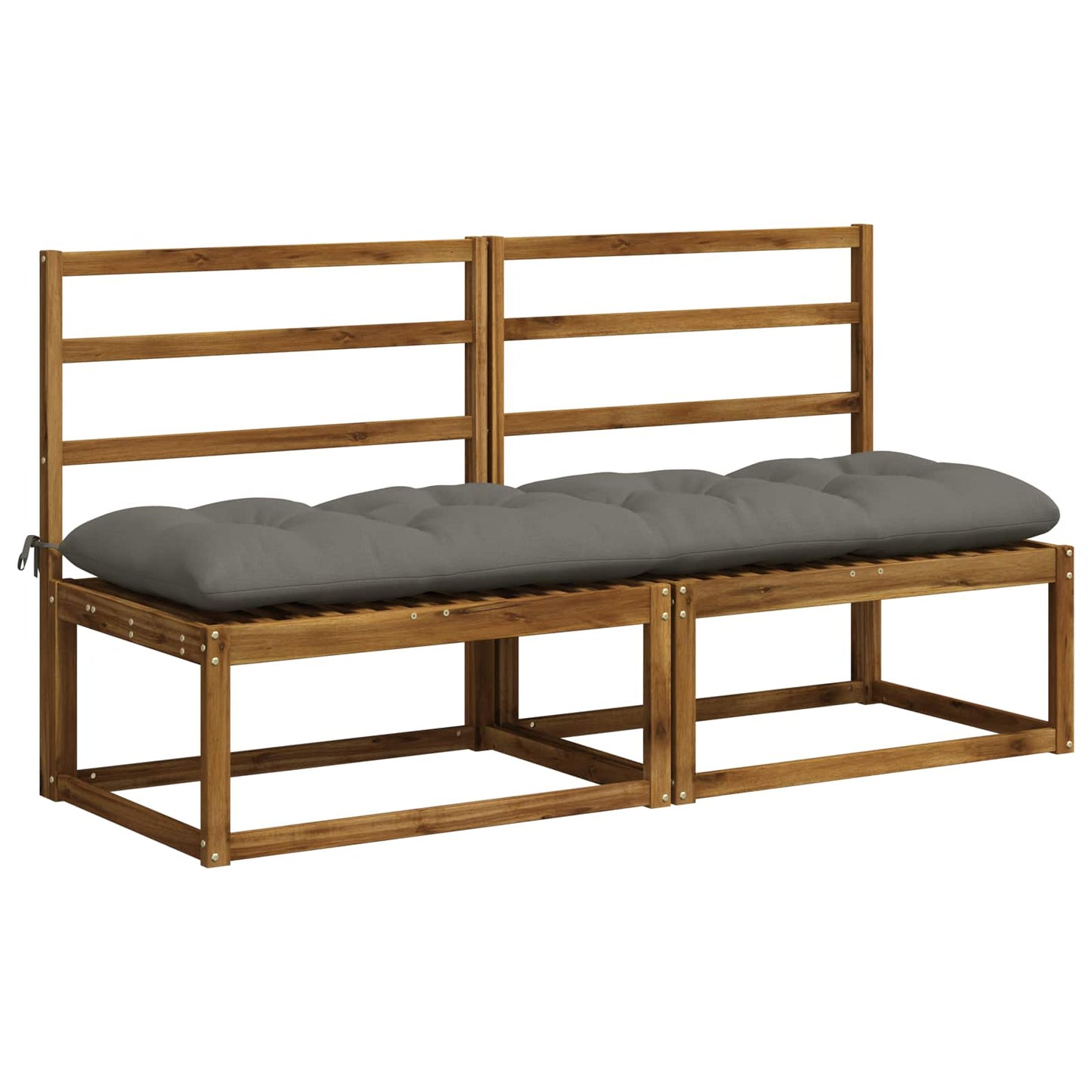 vidaXL Μαξιλάρι πάγκου VIANEN 100% Πολυεστέρας Γκρι 180 x 50 x 12 εκ