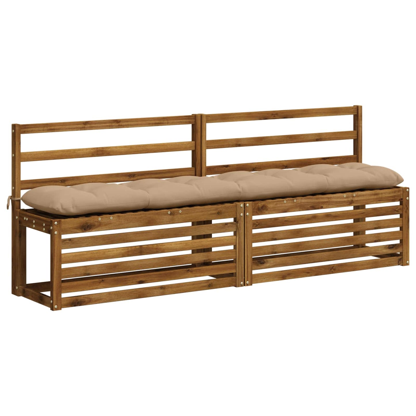 vidaXL Μαξιλάρι πάγκου VIANEN 100% Πολυεστέρας Άμμος 190 x 30 x 12 εκ