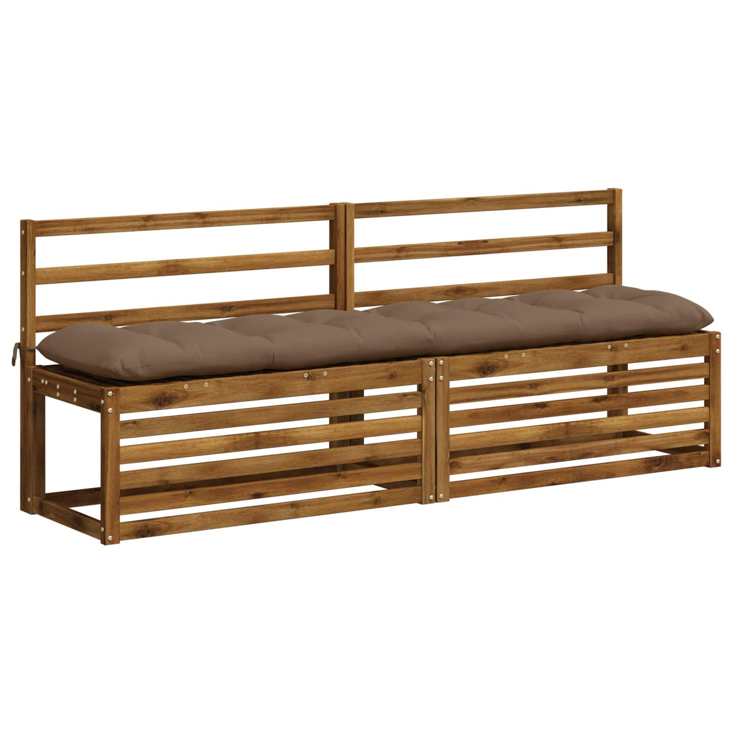 vidaXL Μαξιλάρι πάγκου VIANEN 100% Πολυεστέρας Taupe 190 x 40 x 12 εκ