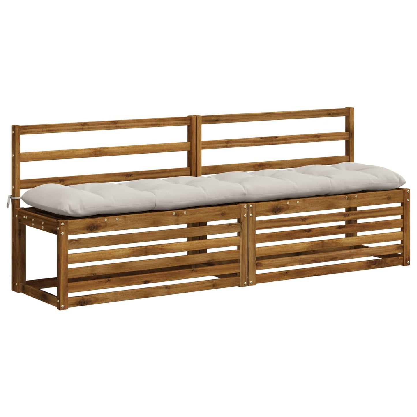 vidaXL Μαξιλάρι πάγκου VIANEN 100% Πολυεστέρας Λευκό 190 x 40 x 12 εκ