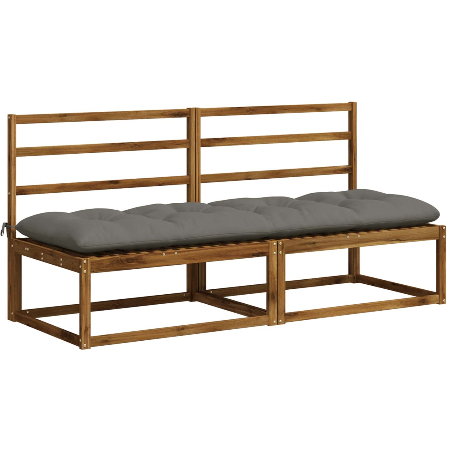 vidaXL Μαξιλάρι πάγκου VIANEN 100% Πολυεστέρας Γκρι 190 x 60 x 12 εκ