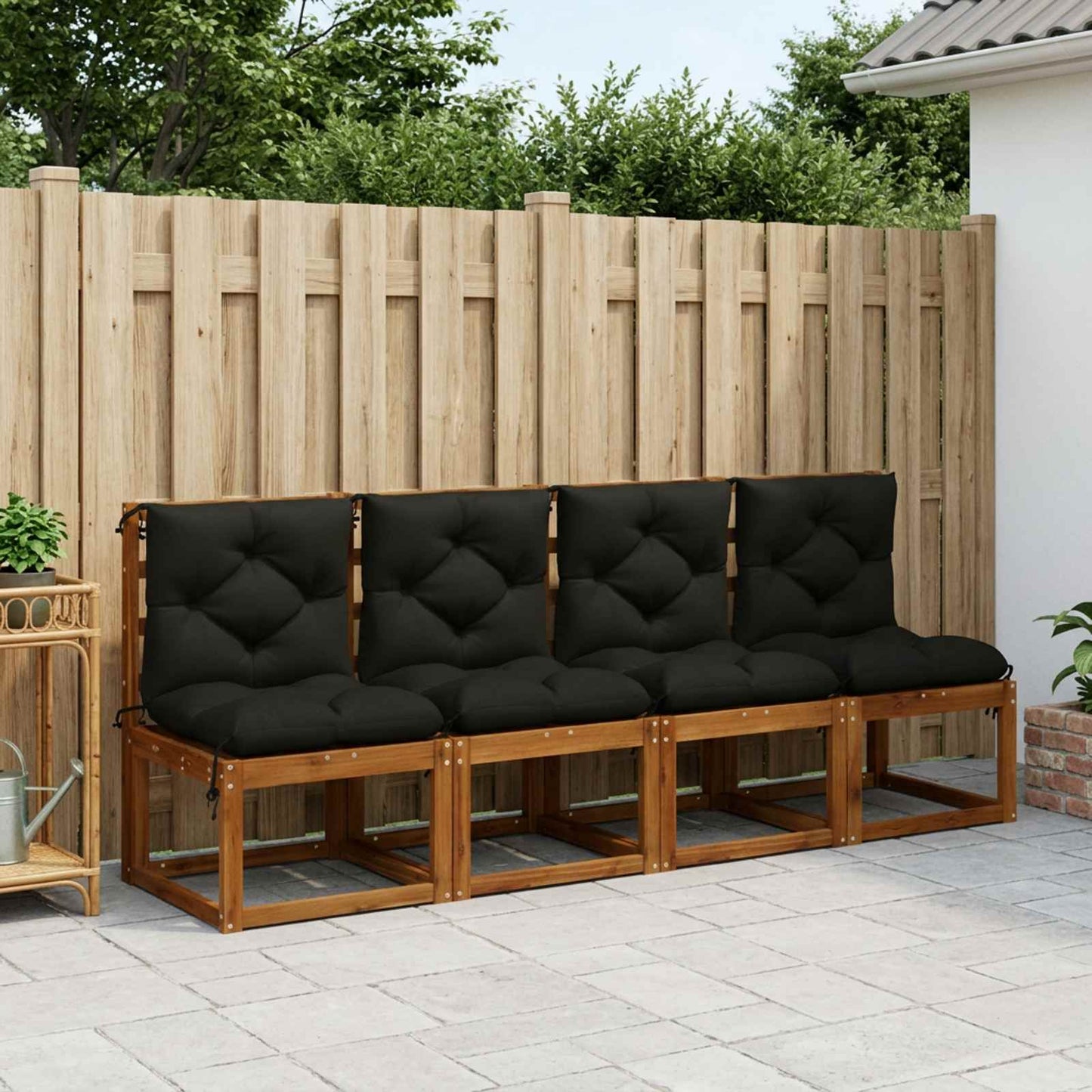 vidaXL 4-Τεμαχίων Μαξιλάρια Παλέτας VIANEN 4 τμχ. 100% Πολυεστέρας