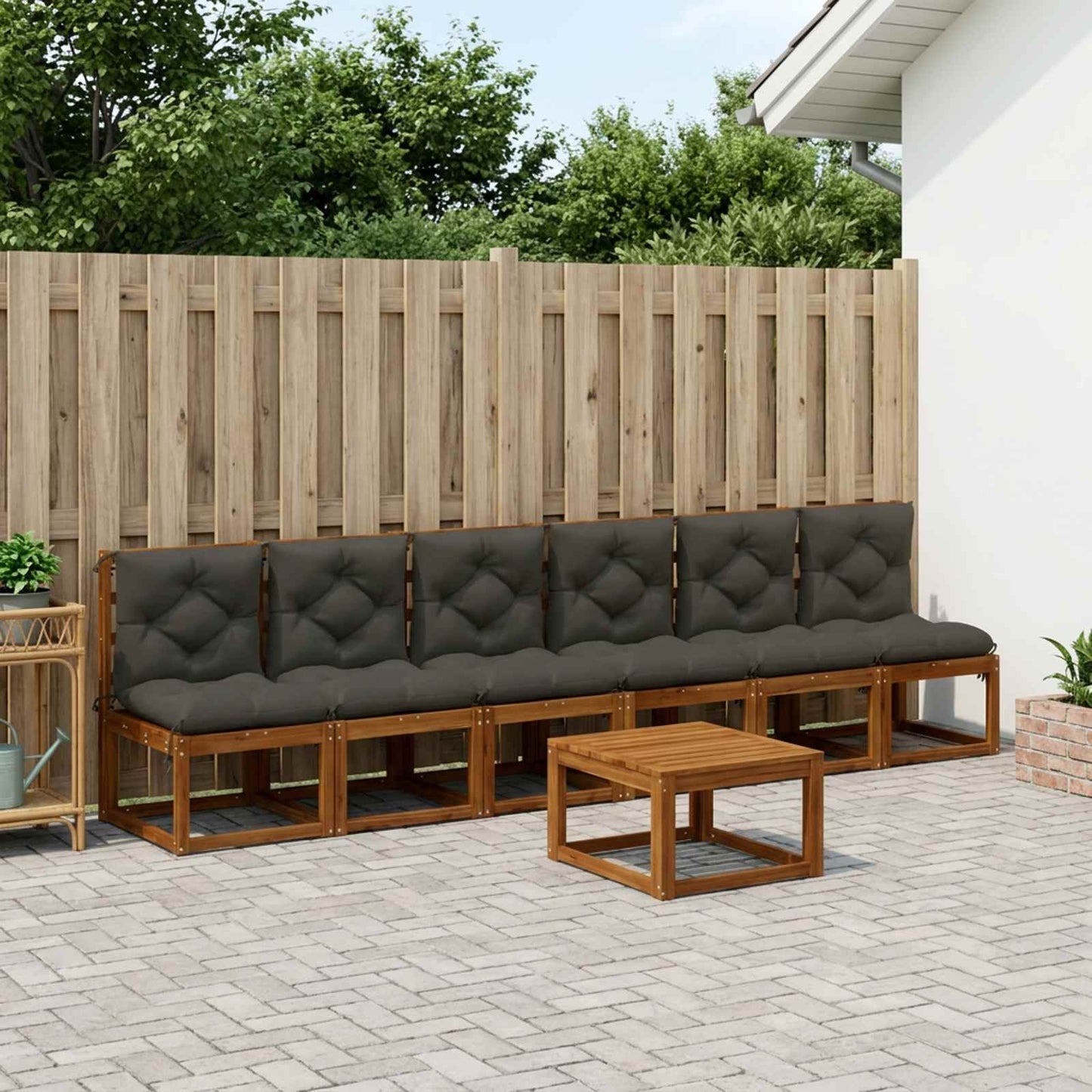 vidaXL 6-Τεμαχίων Μαξιλάρια Παλέτας VIANEN 6 τμχ. 100% Πολυεστέρας