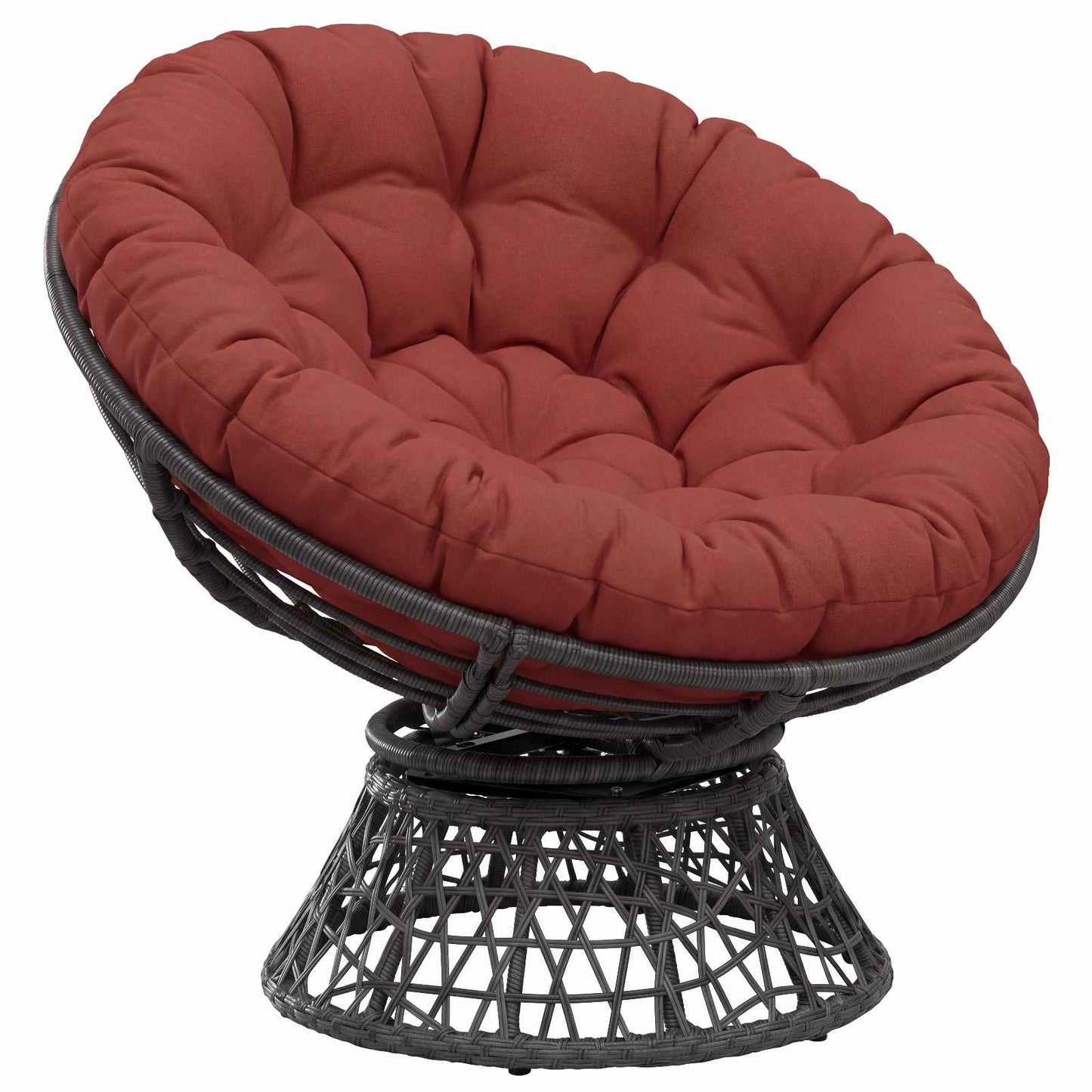 vidaXL Μαξιλάρι Papasan VIANEN 100% Πολυεστέρας Κόκκινο Ø 130 x 12 εκ.