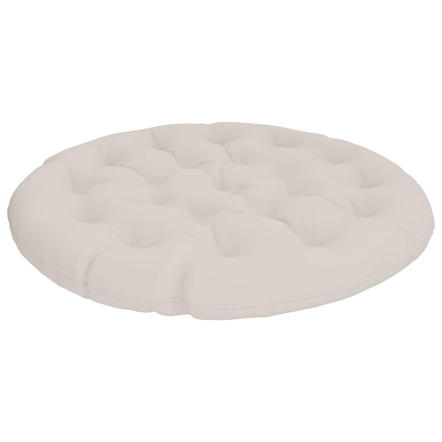 vidaXL Μαξιλάρι Papasan VIANEN 100% Πολυεστέρας Λευκό Ø 120 x 12 εκ.