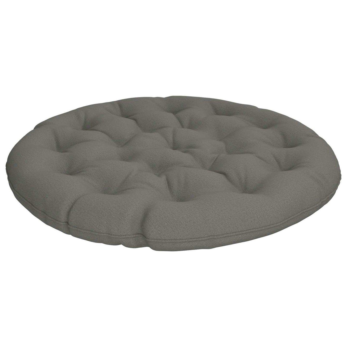 vidaXL Μαξιλάρι Papasan VIANEN 100% Πολυεστέρας Γκρι Ø 120 x 12 εκ.