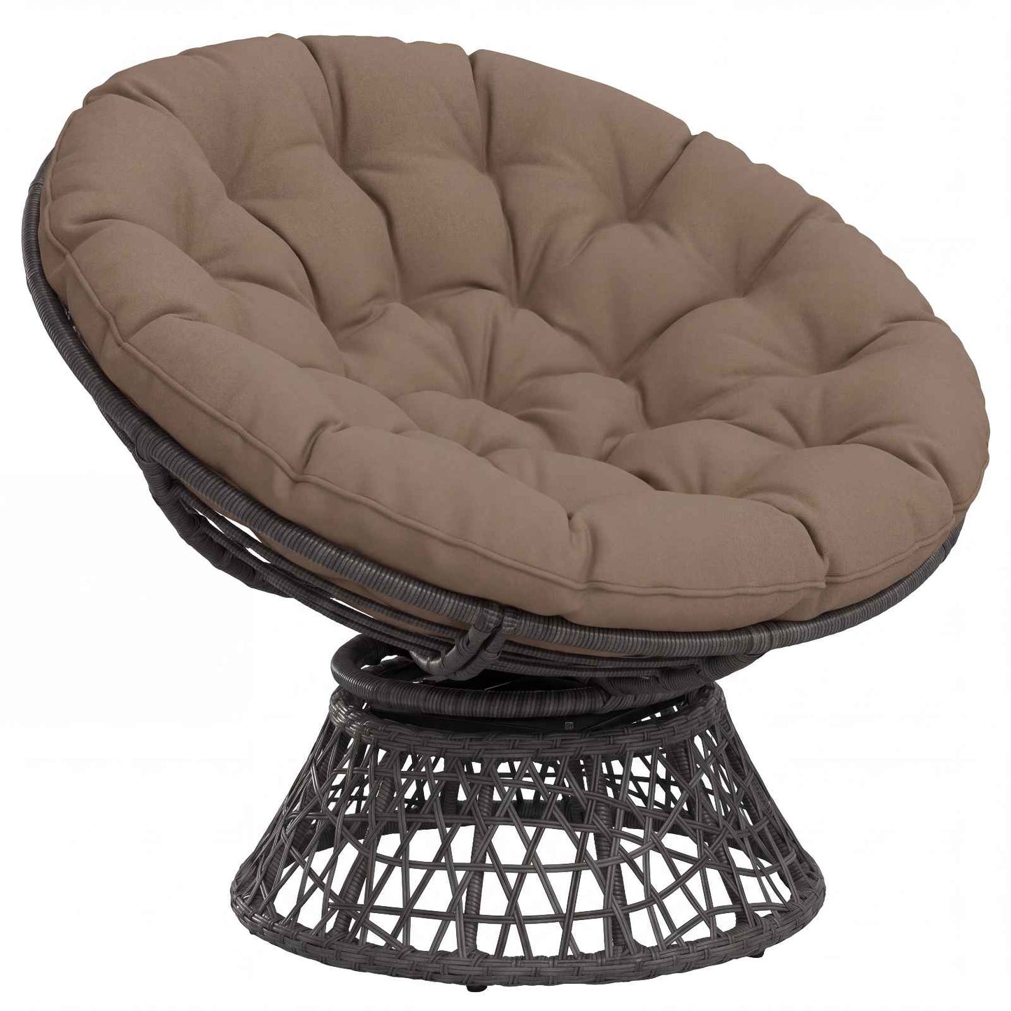 vidaXL Μαξιλάρι Papasan VIANEN 100% Πολυεστέρας Taupe Ø 100 x 12 εκ.