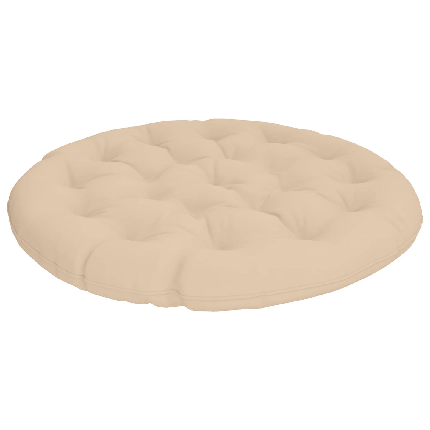 vidaXL Μαξιλάρι Papasan VIANEN 100% Πολυεστέρας Κρεμ Ø 100 x 12 εκ.