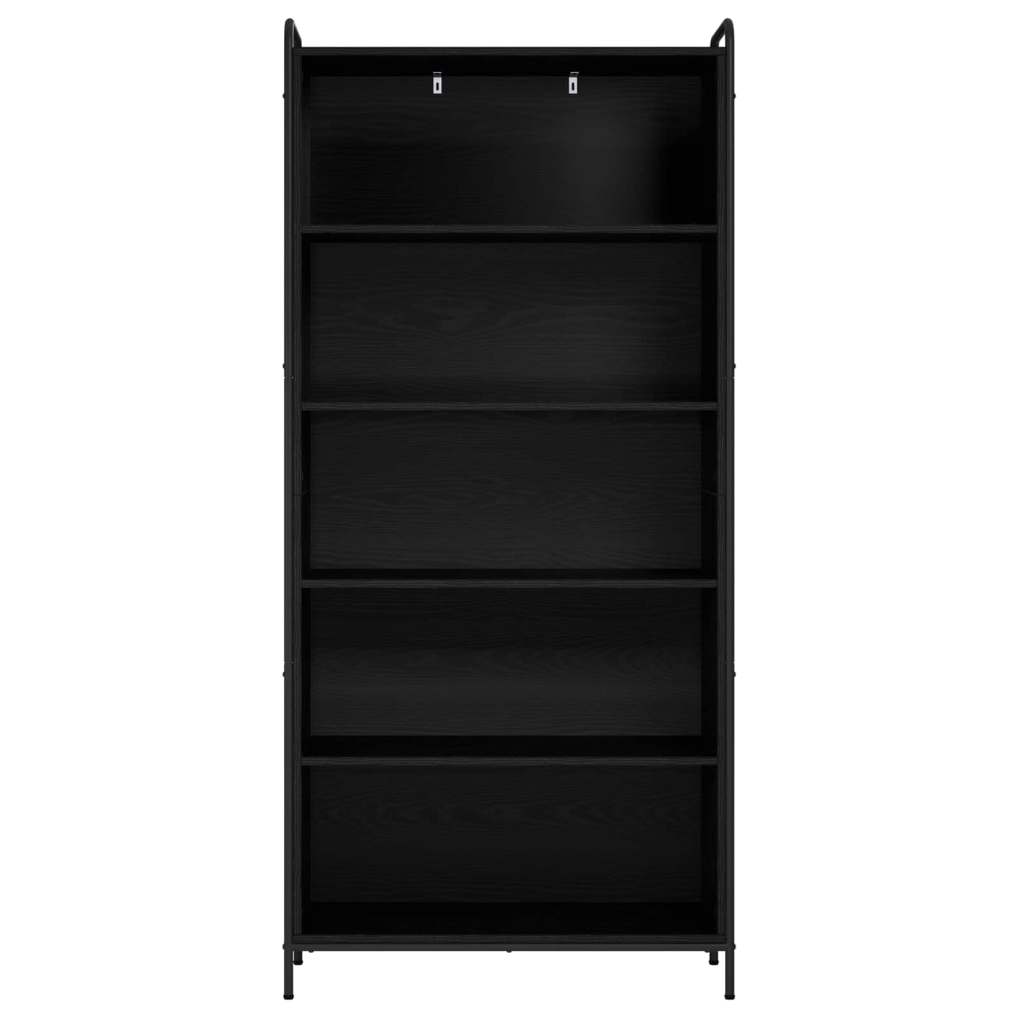 vidaXL Βιβλιοθήκη 55,5 x 33 x 174 εκ Επεξεργασμένο Ξύλο Μαύρη Δρυς