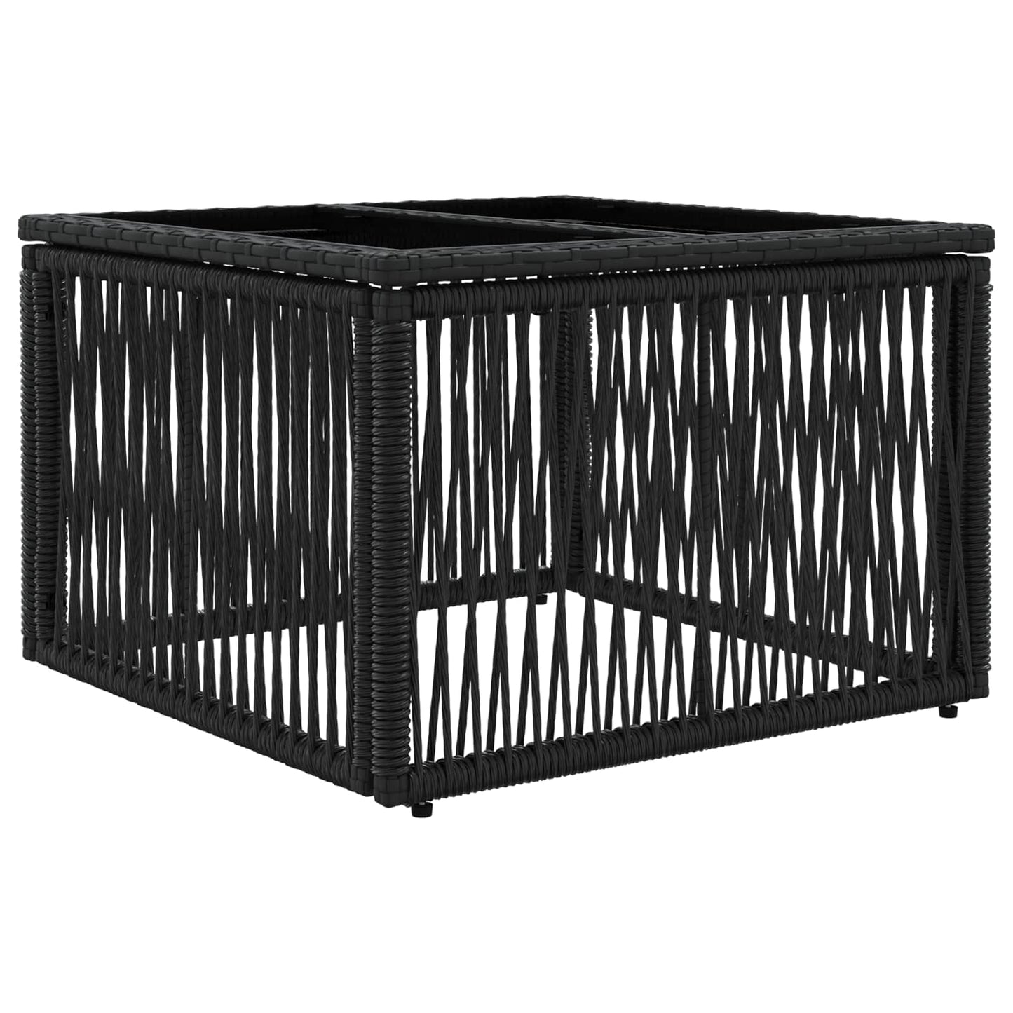 vidaXL Σετ Καναπέ Κήπου 8 pcs Μαύρο συνθετικό ρατάν