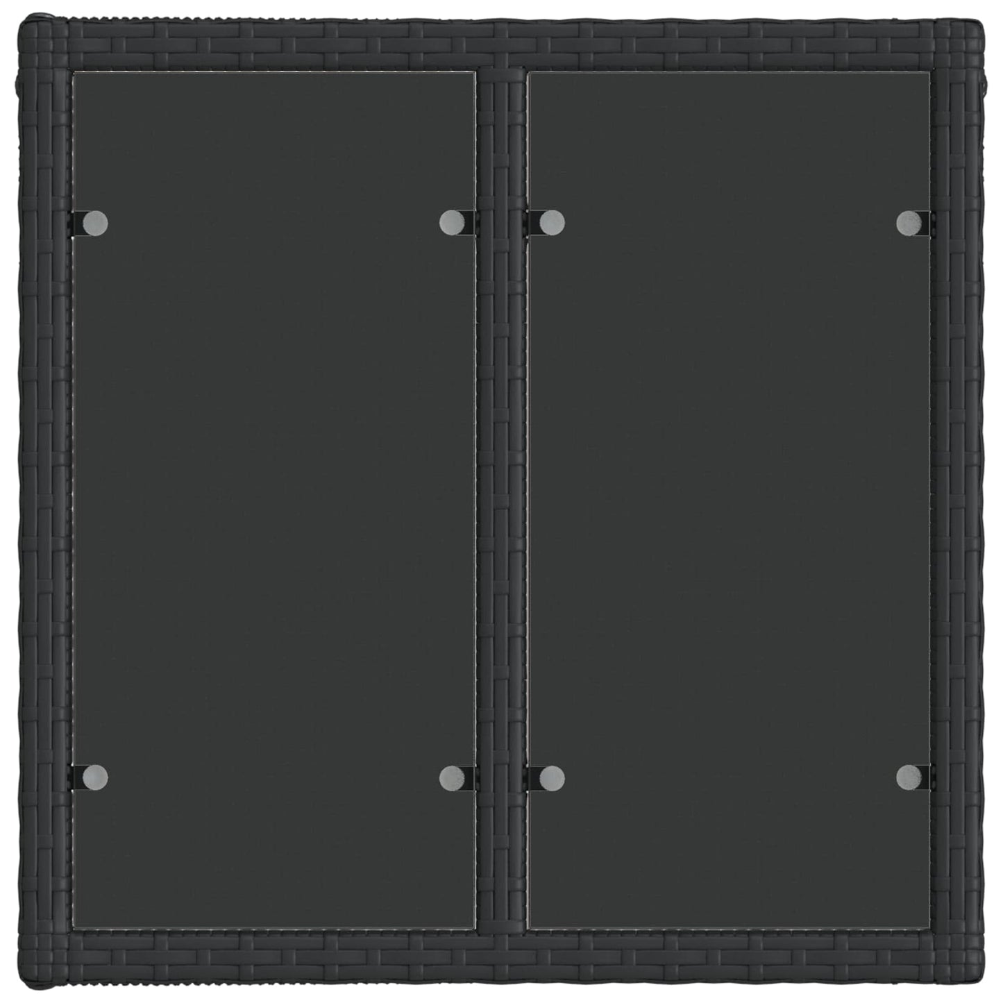 vidaXL Σετ Καναπέ Κήπου 10 pcs Μαύρο συνθετικό ρατάν