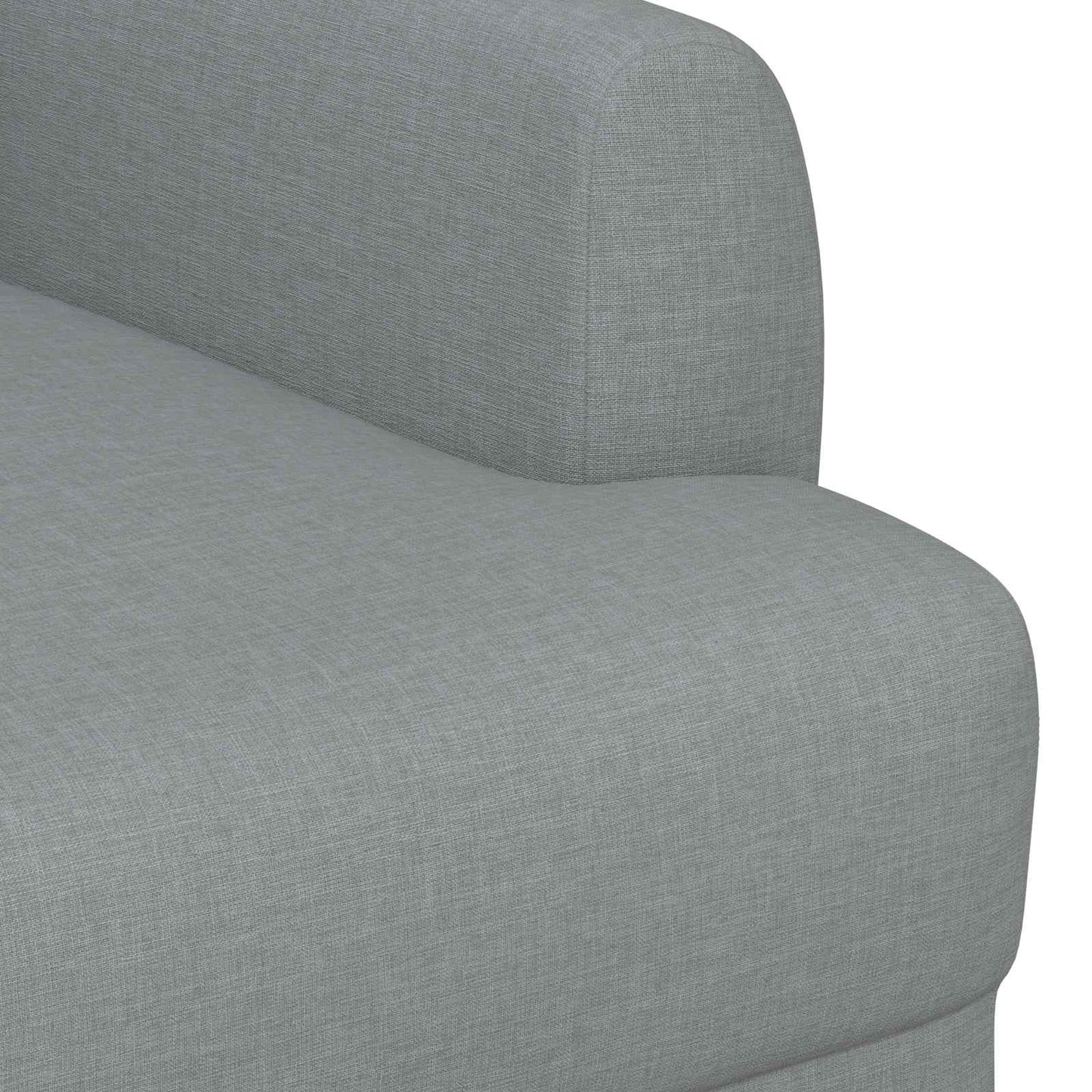 vidaXL Love seat με κουμπιά Ανοιχτό γκρι 116 x 67 x 80 εκ. Ύφασμα