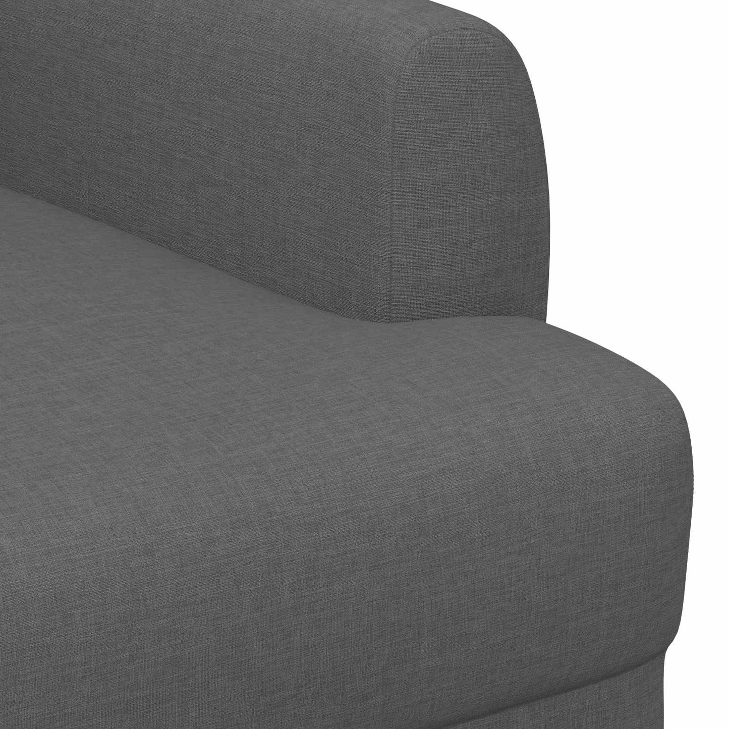 vidaXL Love seat με κουμπιά Σκούρο Γκρι 116 x 67 x 80 εκ. Ύφασμα