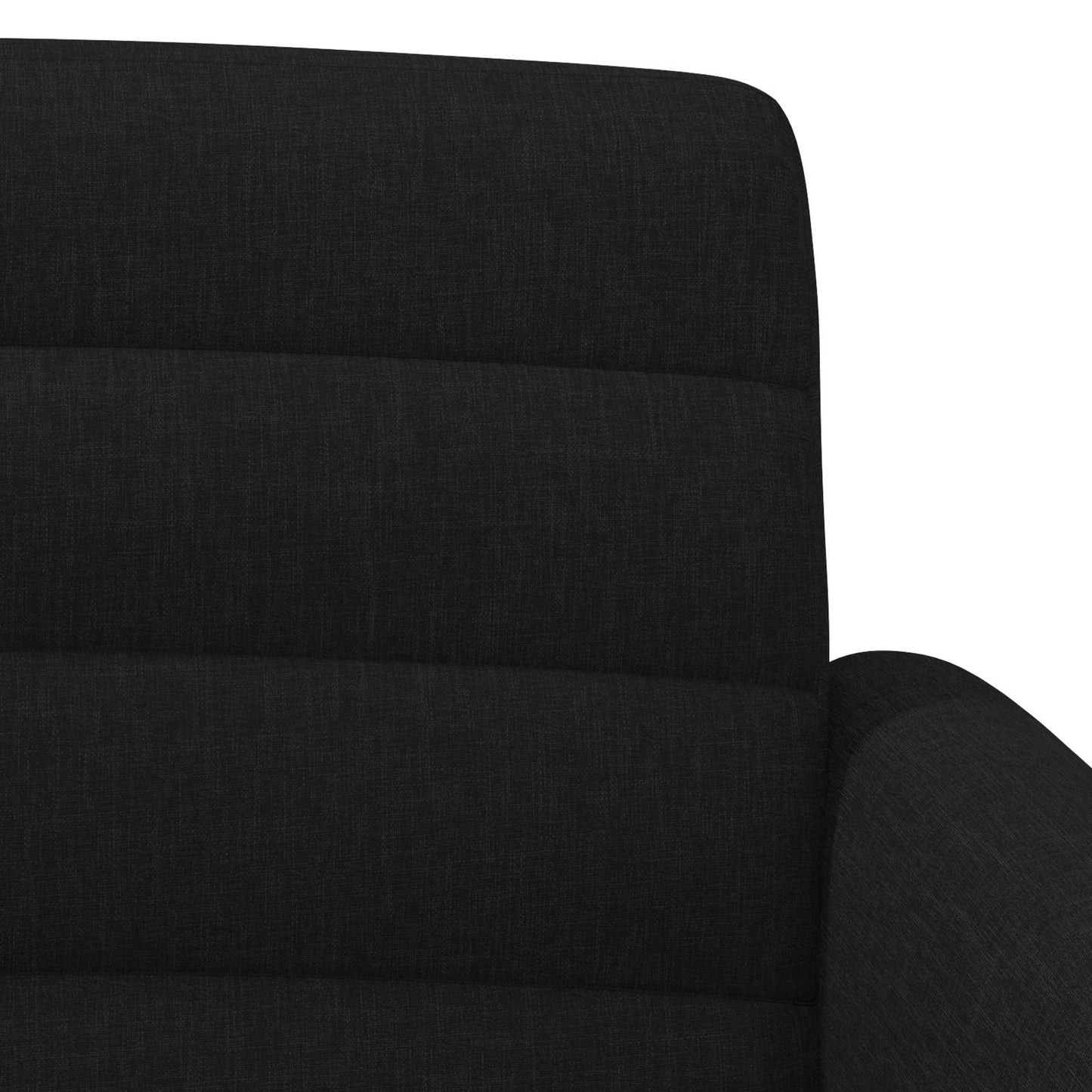 vidaXL Love seat με κουμπιά Μαύρο 116 x 67 x 80 εκ. Ύφασμα