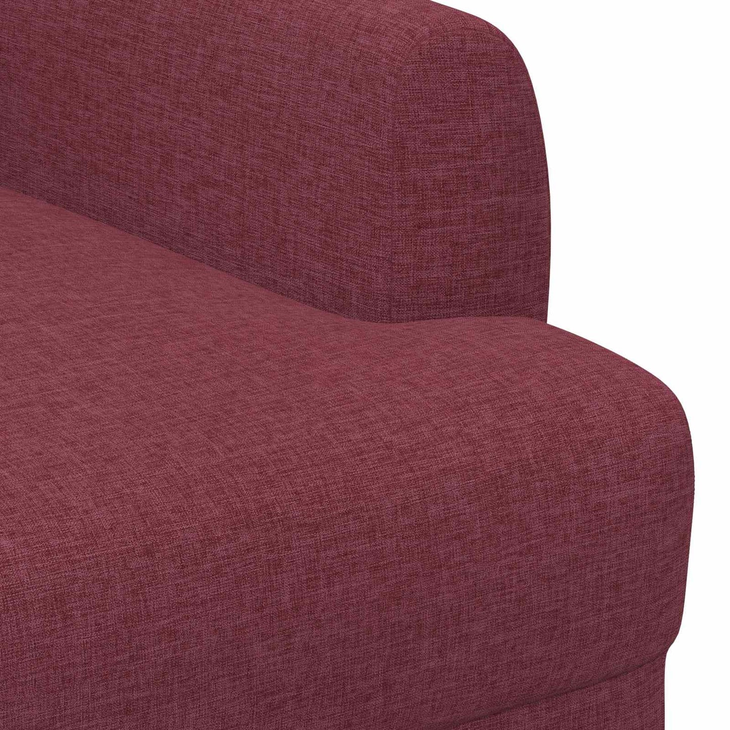 vidaXL Love seat με κουμπιά Κόκκινο 116 x 67 x 80 εκ. Ύφασμα