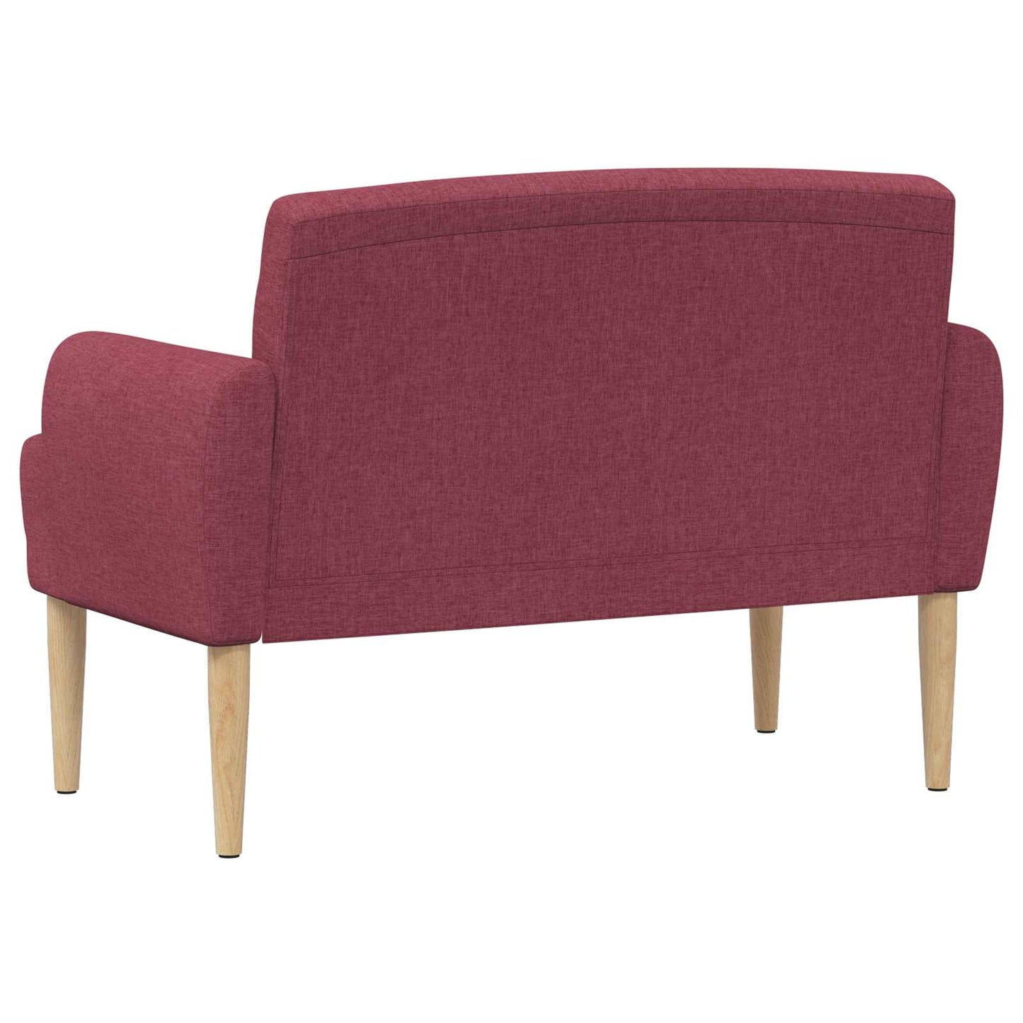 vidaXL Love seat με κουμπιά Κόκκινο 116 x 67 x 80 εκ. Ύφασμα