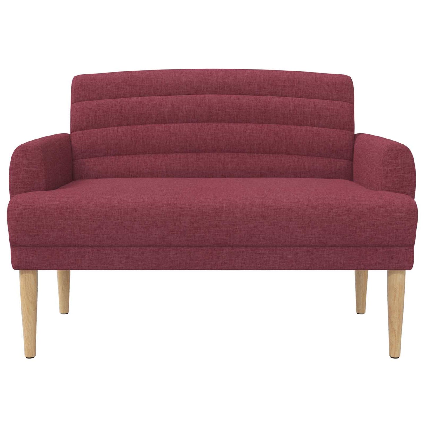 vidaXL Love seat με κουμπιά Κόκκινο 116 x 67 x 80 εκ. Ύφασμα