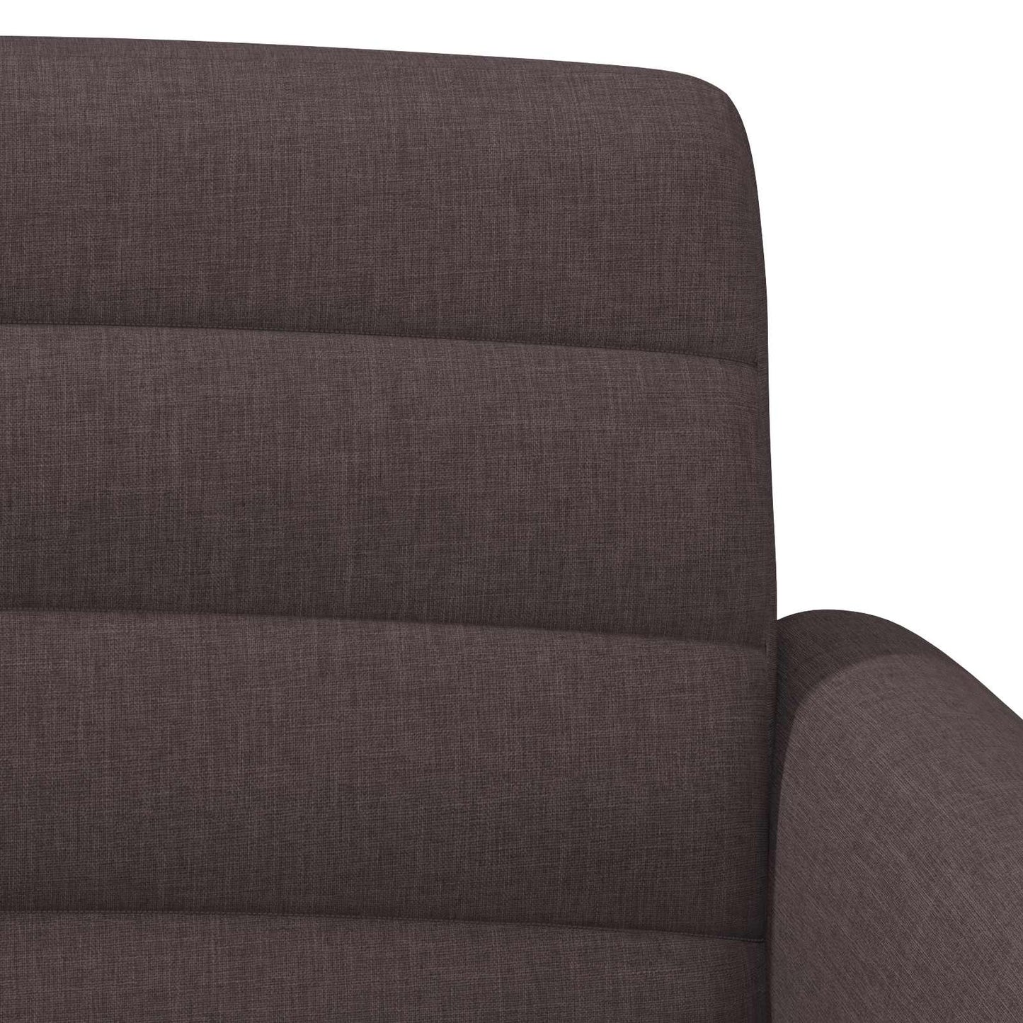 vidaXL Love seat με κουμπιά Σκούρο Καφέ 116 x 67 x 80 εκ. Ύφασμα