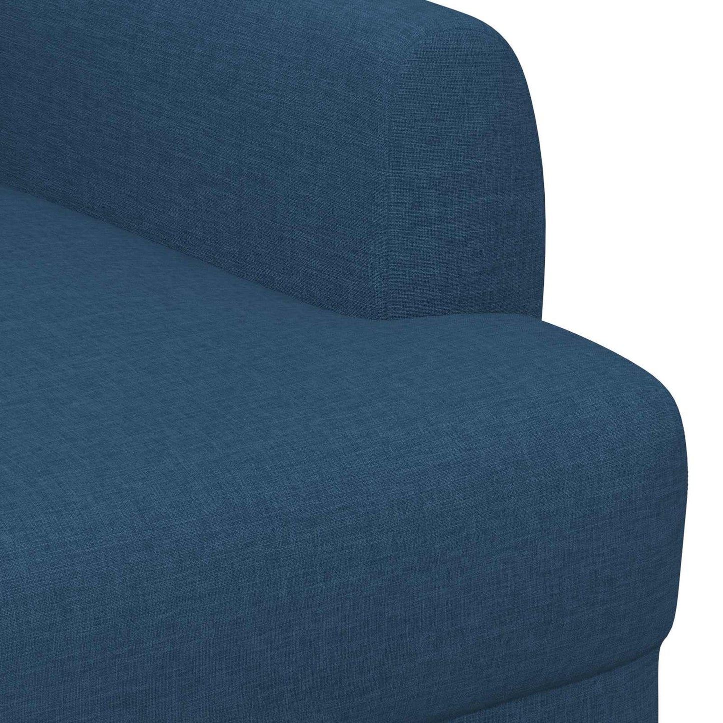 vidaXL Love seat με κουμπιά Μπλε 116 x 67 x 80 εκ. Ύφασμα