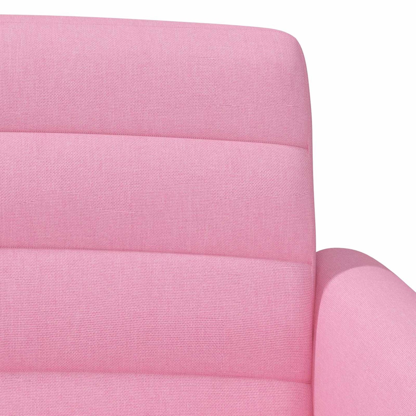vidaXL Love seat με κουμπιά Ροζ 116 x 67 x 80 εκ. Ύφασμα