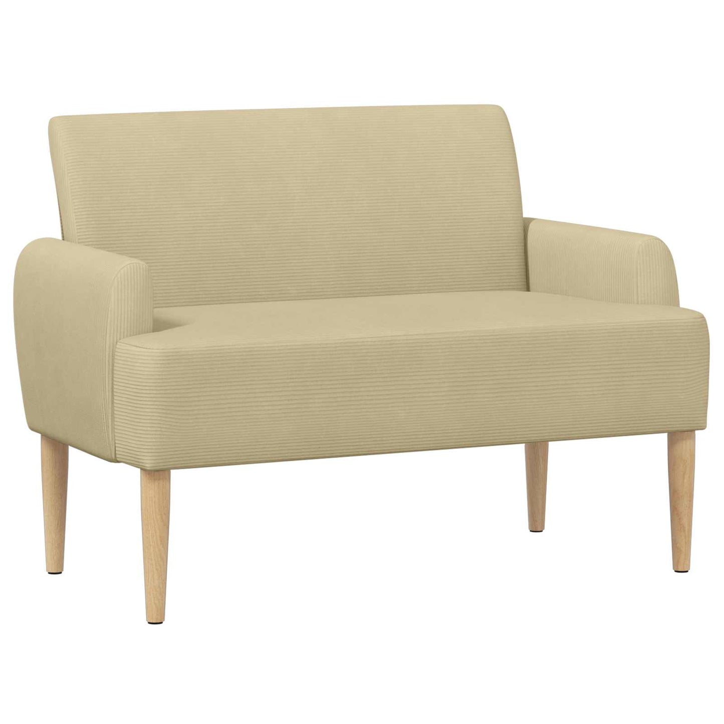 vidaXL Love seat με κουμπιά Ανοιχτό Πράσινο Γκρι 116 x 67 x 81 εκ